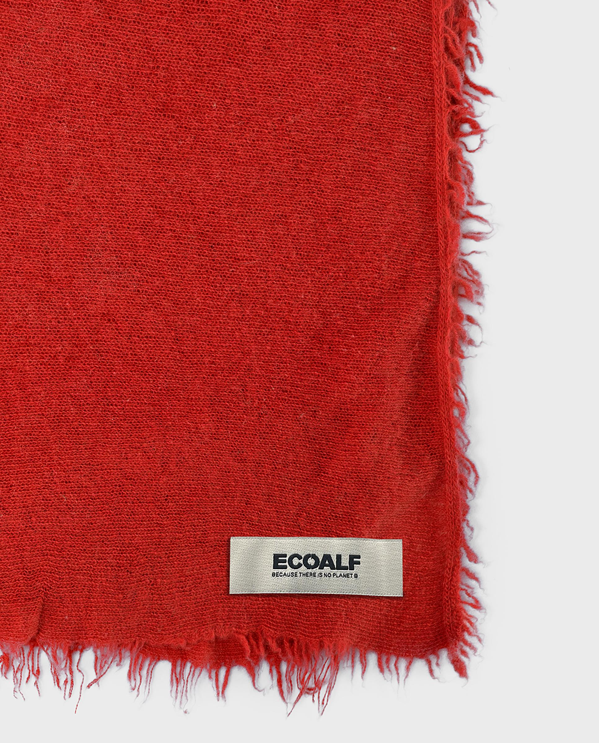 Imagen 4 de Bufanda mini fringes 100% lana reciclada - Ecoalf - Naranja Naranja