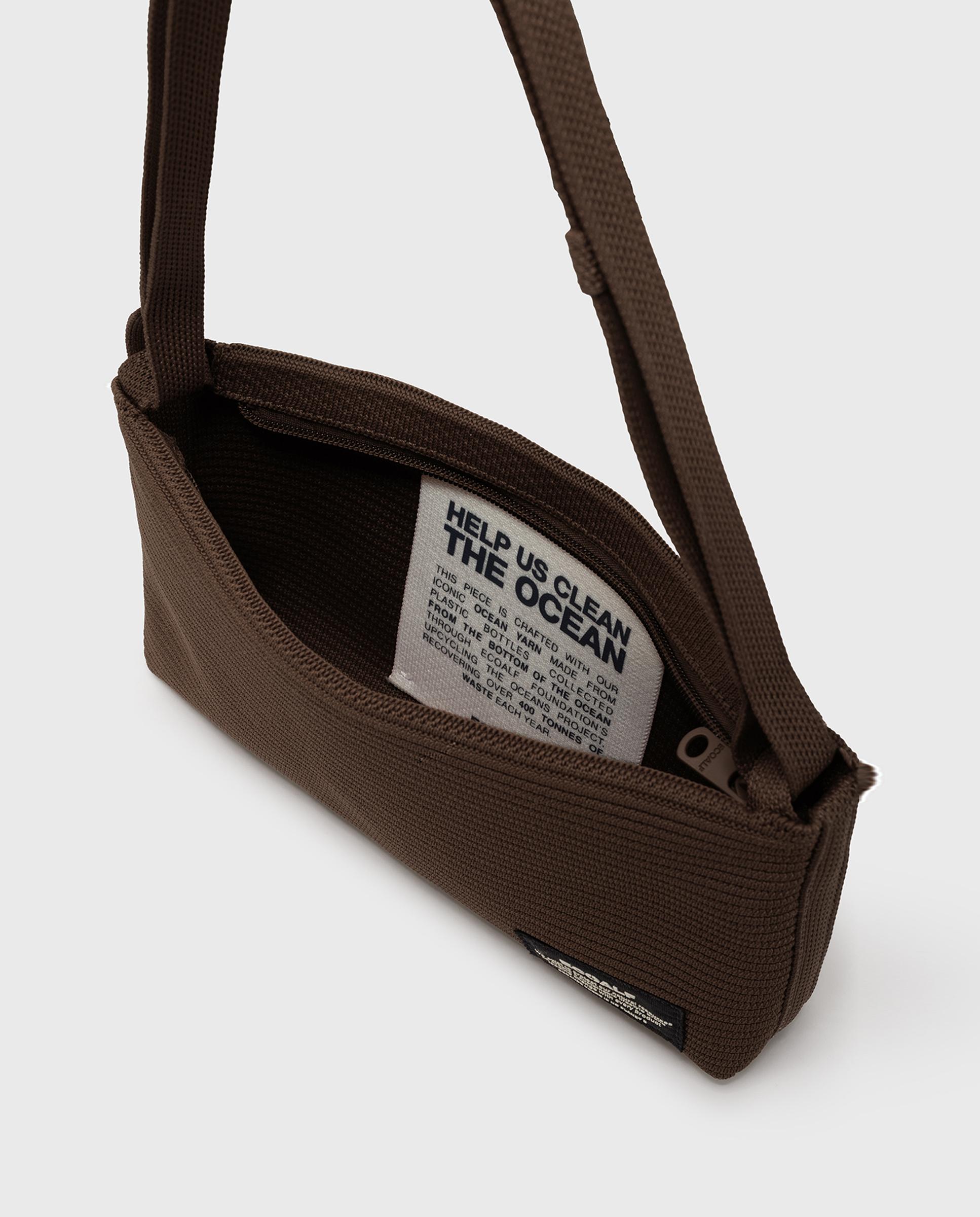 Bolso de hombro tika baguette con diseño ajustable 2 en 1 - Ecoalf - Marrón Marrón-2