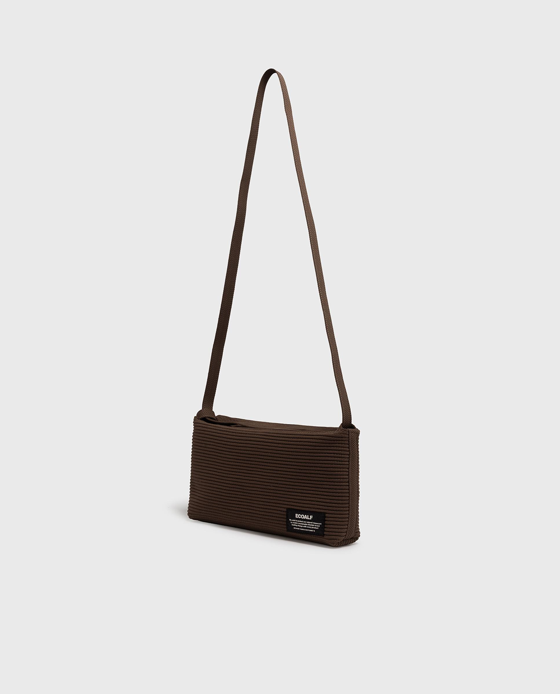 Bolso de hombro tika baguette con diseño ajustable 2 en 1 - Ecoalf - Marrón Marrón-5