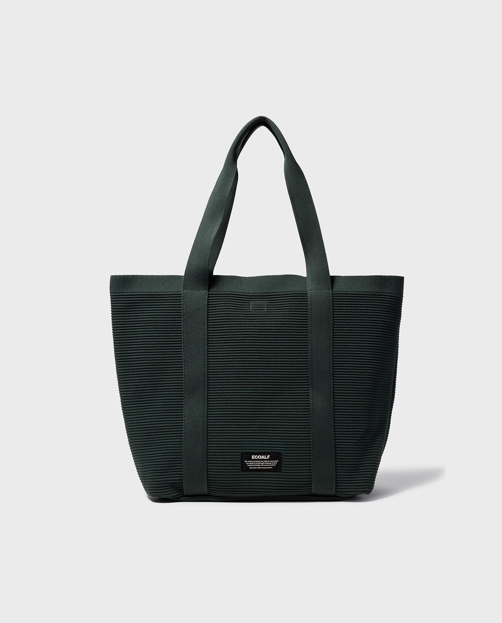 Bolso shopper tika con efecto pana - Ecoalf - Verde Verde-1