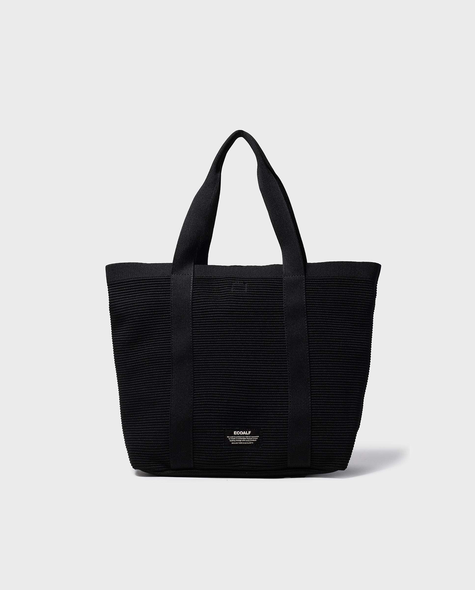 Bolso shopper tika con efecto pana - Ecoalf - Negro Negro-1