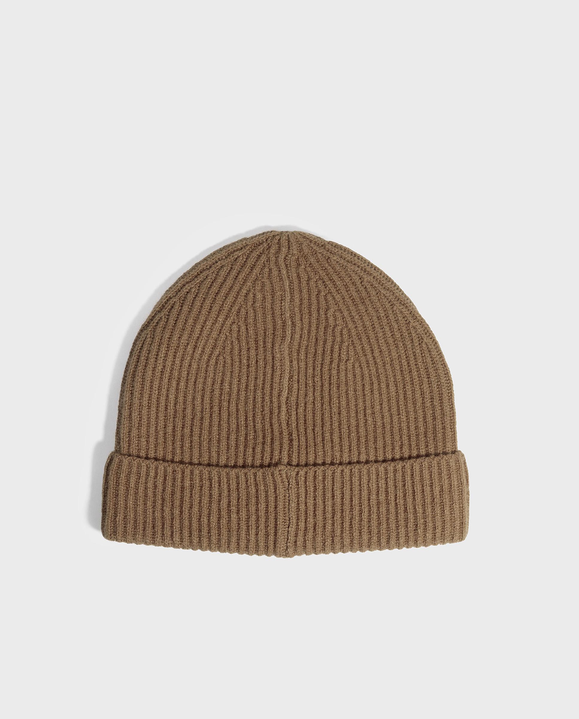 Gorro unisex sierra wool de lana con borde acanalado - Ecoalf - Marrón Marrón-2
