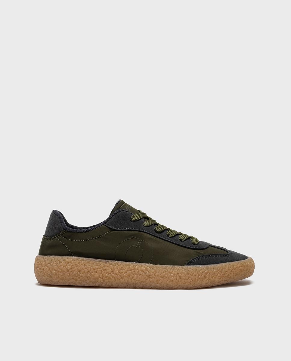 Zapatillas deportivas de hombre phoenix con diseño de nylon satinado - Ecoalf - Kaki Kaki-1