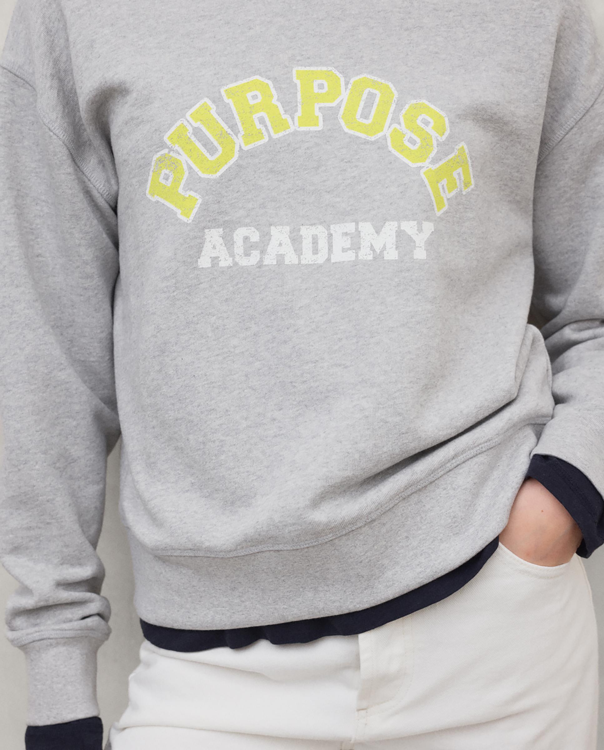 Sudadera de mujer de algodón reciclado purpose - Ecoalf - Gris Gris-3