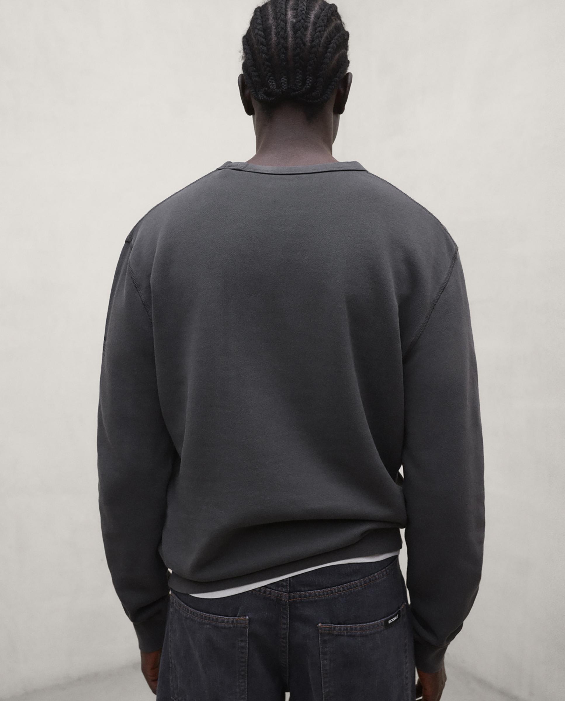 Sudadera de hombre gola de corte regular en 100% algodón regenerativo - Ecoalf - Gris oscuro Gris oscuro-4