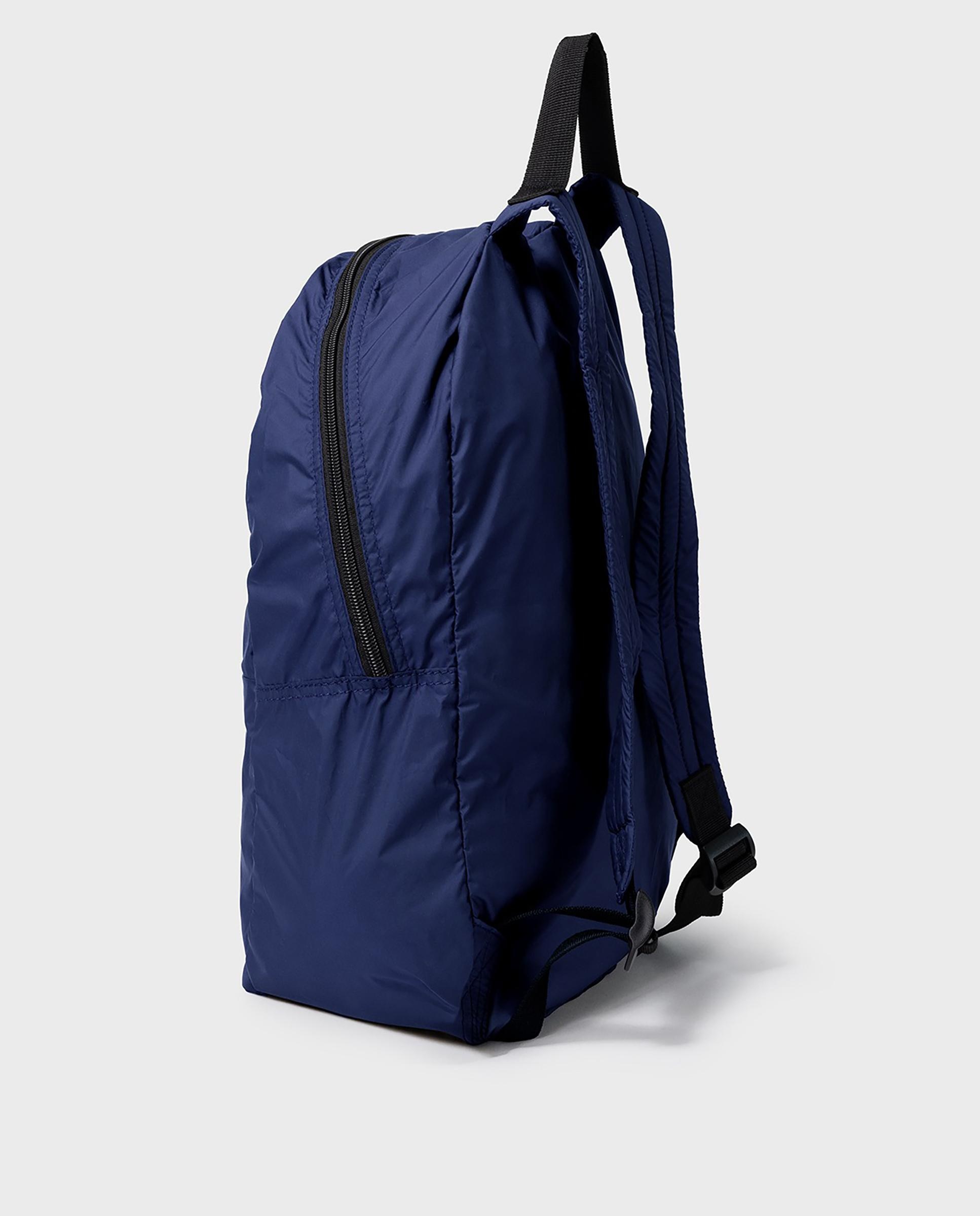 Mochila unisex plegable con bolsillo frontal - Ecoalf - Azul oscuro Azul oscuro-2