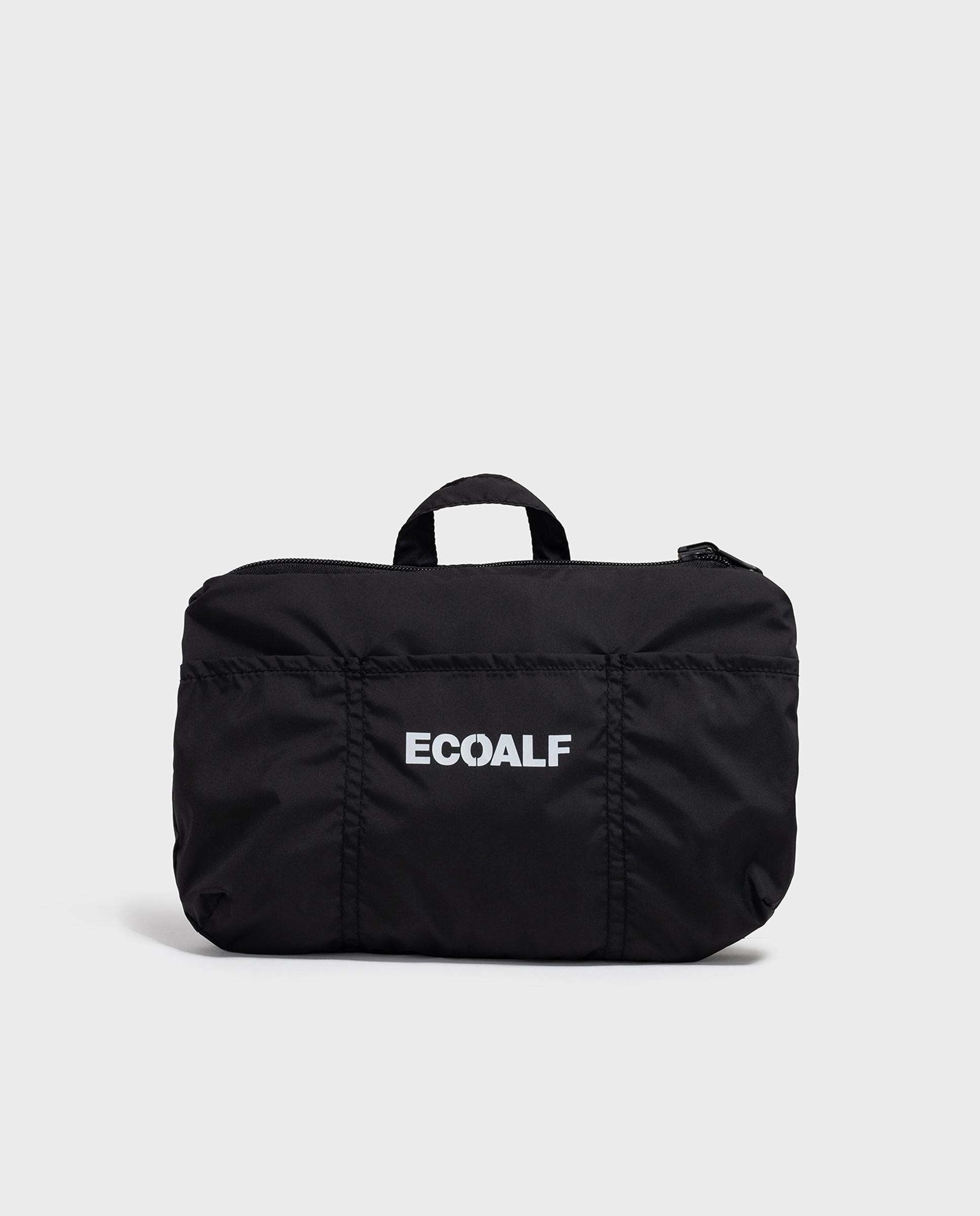 Neceser con doble cierre de cremallera y doble asa - Ecoalf - Negro Negro-3