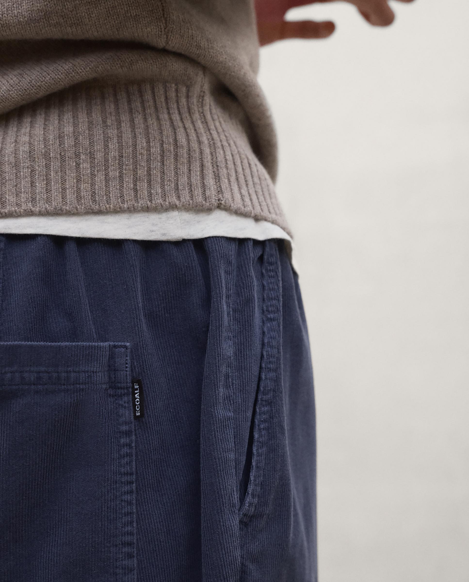 Imagen 2 de Pantalones de pana de hombre gina de corte relajado - Ecoalf - Azul Azul