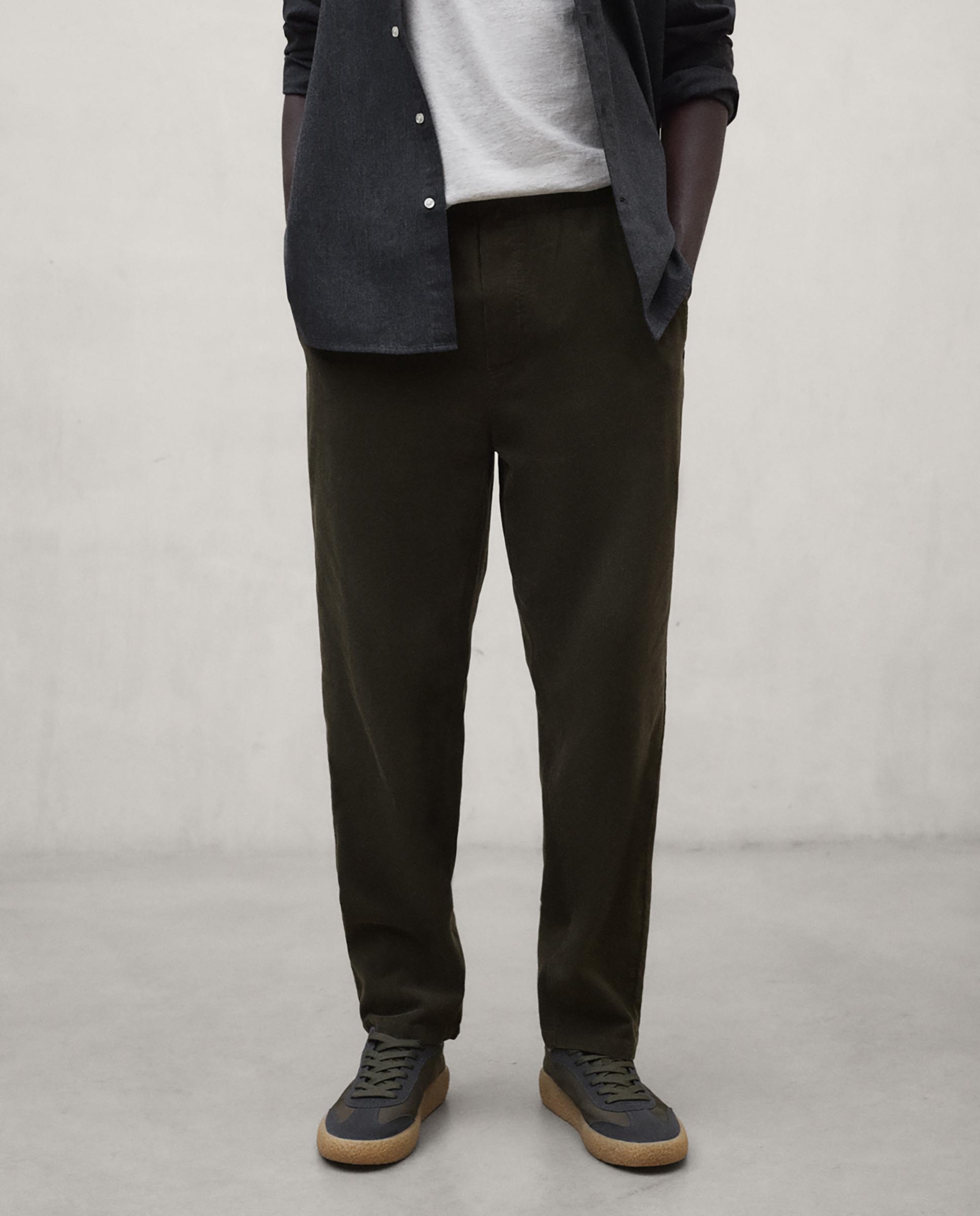 Imagen 4 de Pantalones de pana de hombre gina de corte relajado - Ecoalf - Kaki Kaki