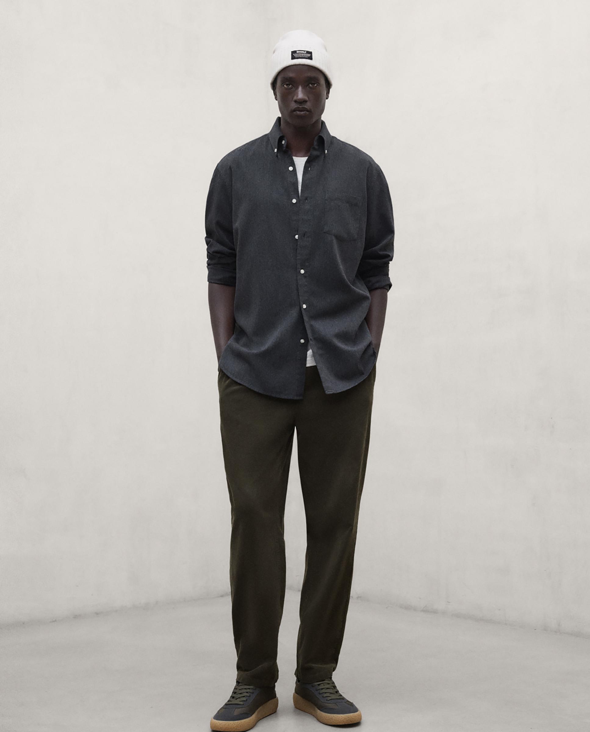 Imagen 5 de Pantalones de pana de hombre gina de corte relajado - Ecoalf - Kaki Kaki