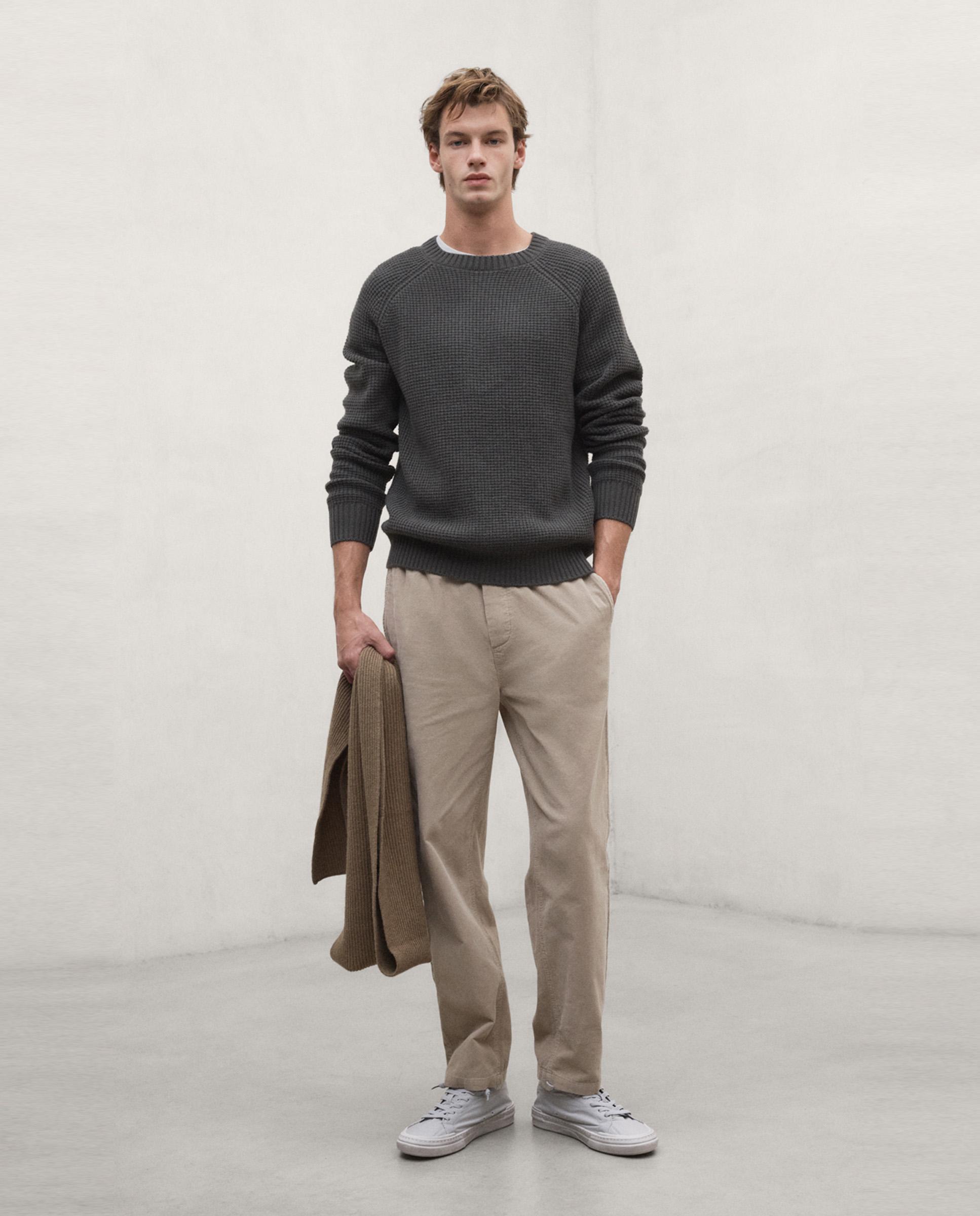 Imagen 1 de Pantalones de pana de hombre gina de corte relajado - Ecoalf - Beige Beige