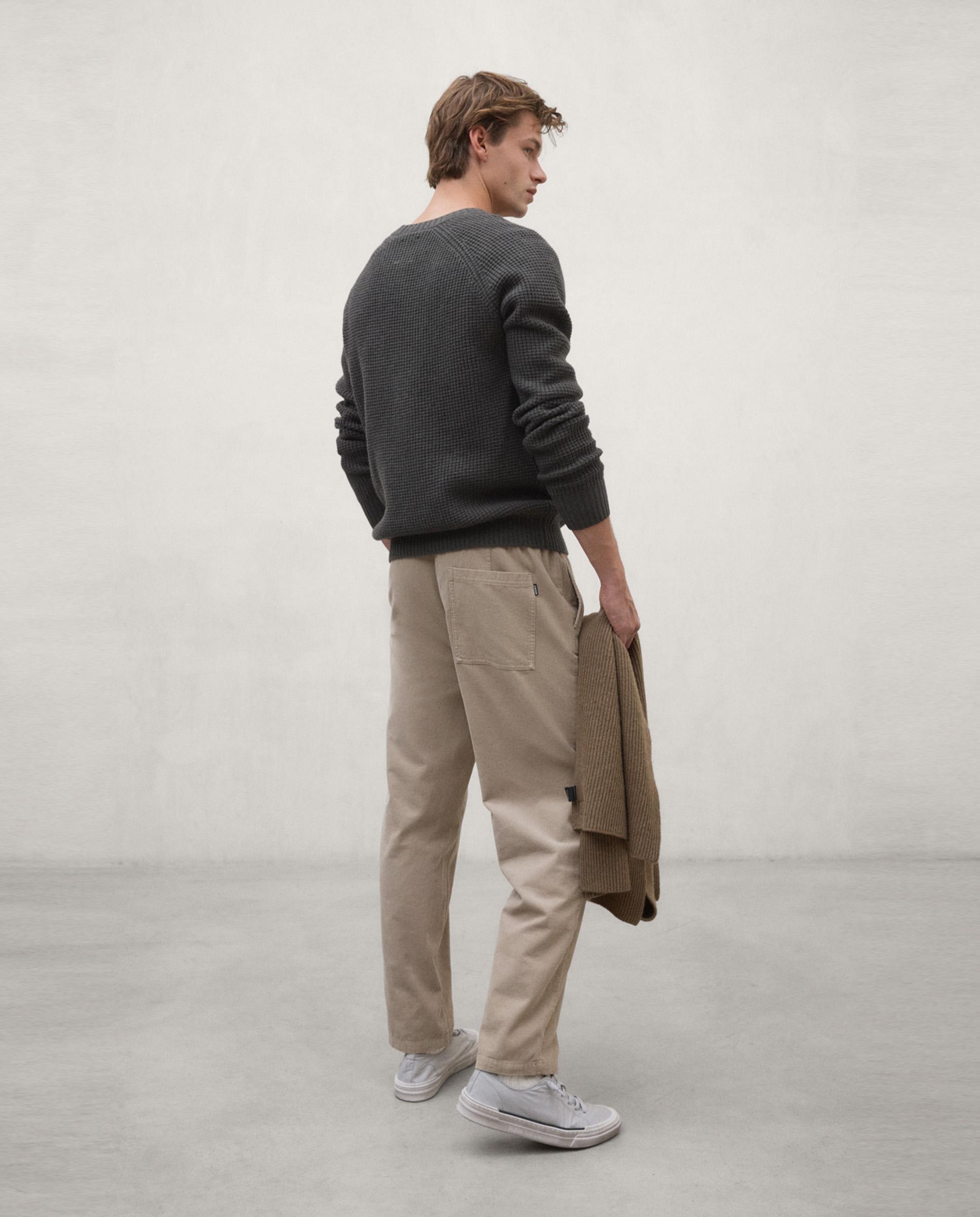 Imagen 2 de Pantalones de pana de hombre gina de corte relajado - Ecoalf - Beige Beige