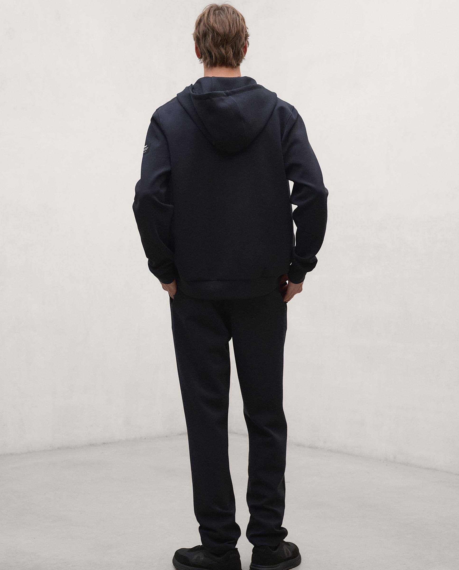 Sudadera de hombre agadir con cremallera - Ecoalf - Negro Negro-2
