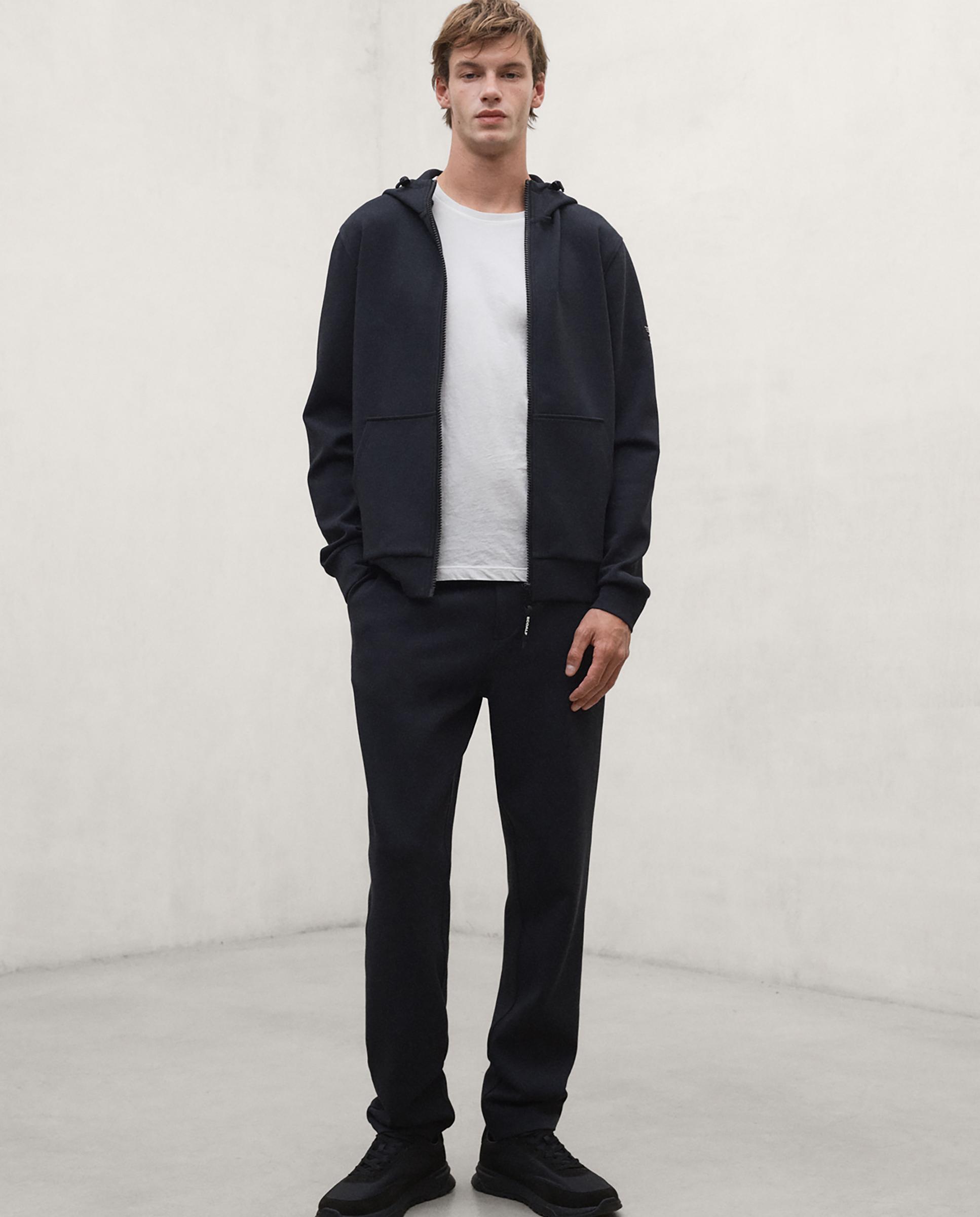 Sudadera de hombre agadir con cremallera - Ecoalf - Negro Negro-3
