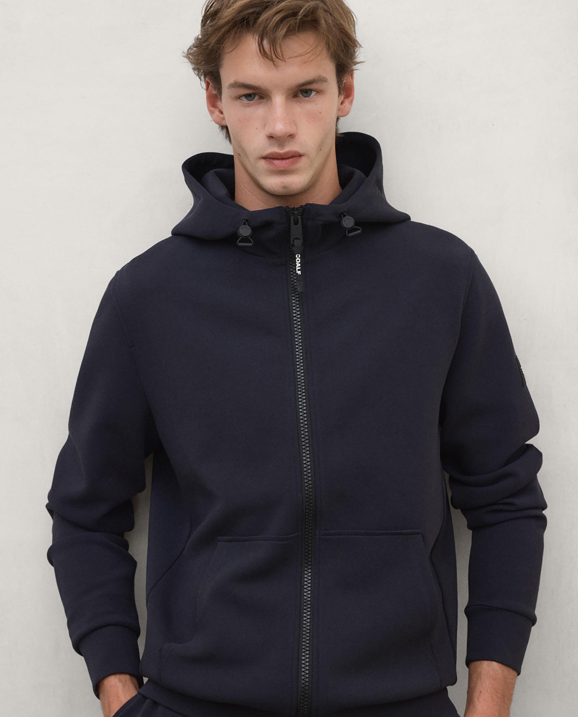 Sudadera de hombre agadir con cremallera - Ecoalf - Azul marino Azul marino-1