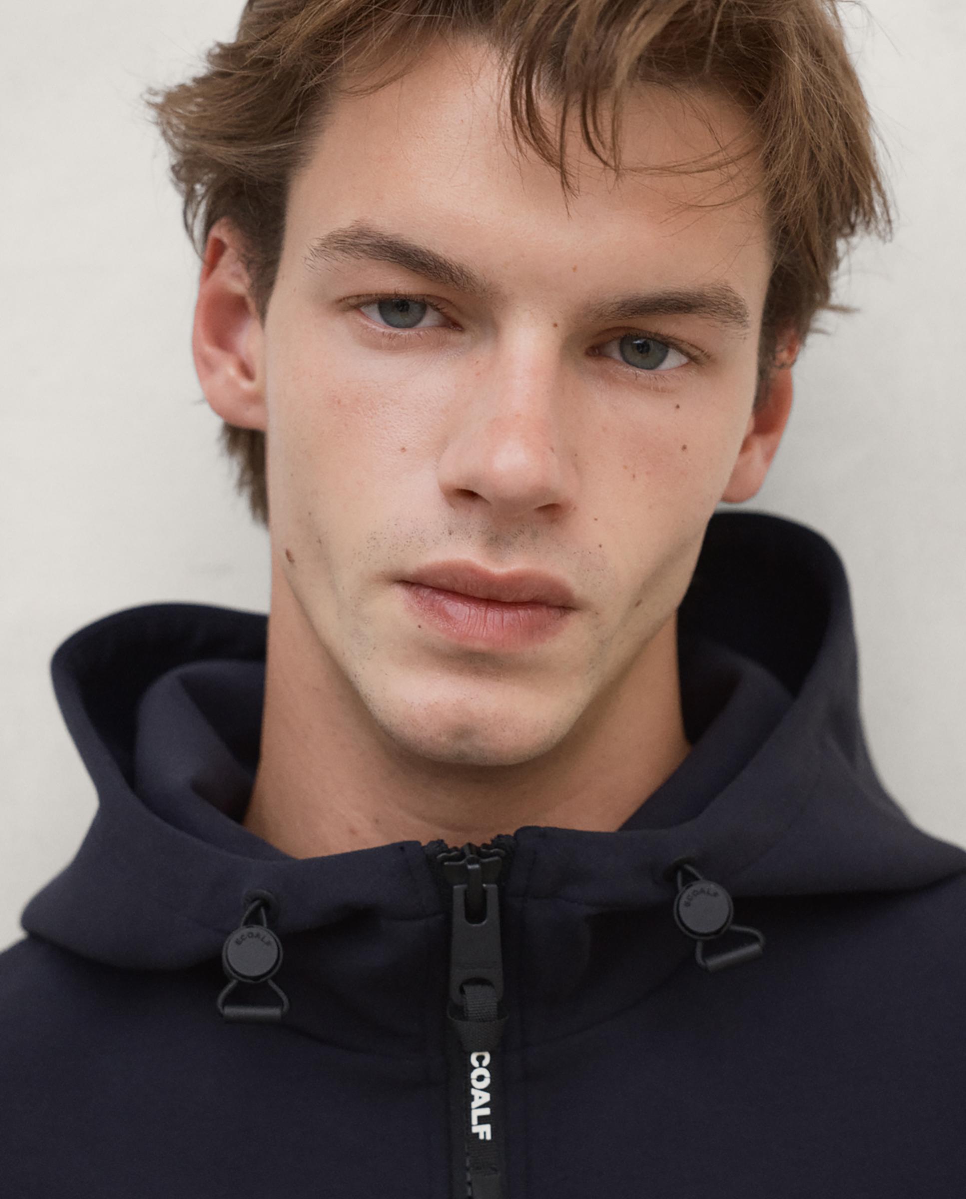 Sudadera de hombre agadir con cremallera - Ecoalf - Azul marino Azul marino-3