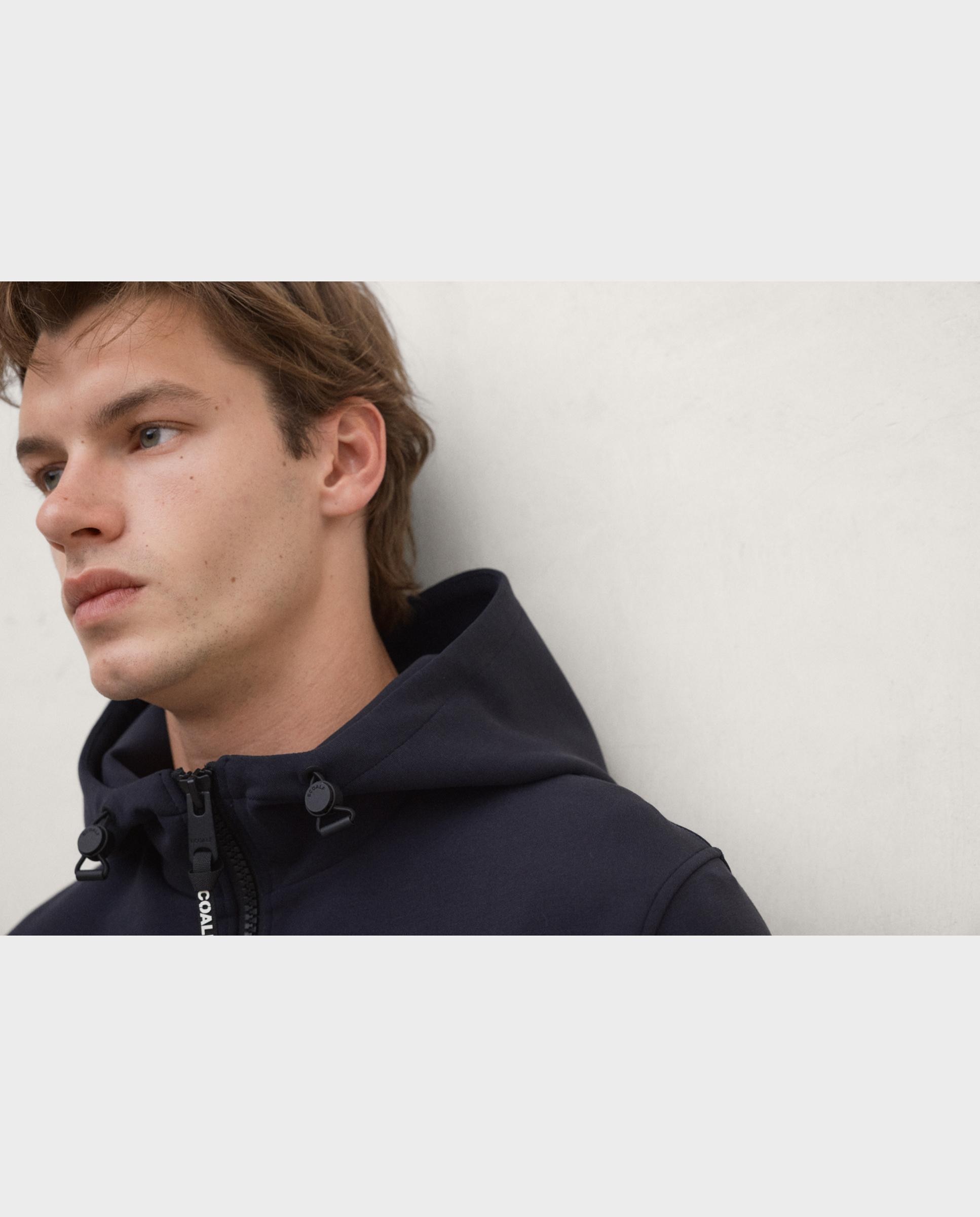 Sudadera de hombre agadir con cremallera - Ecoalf - Azul marino Azul marino-4