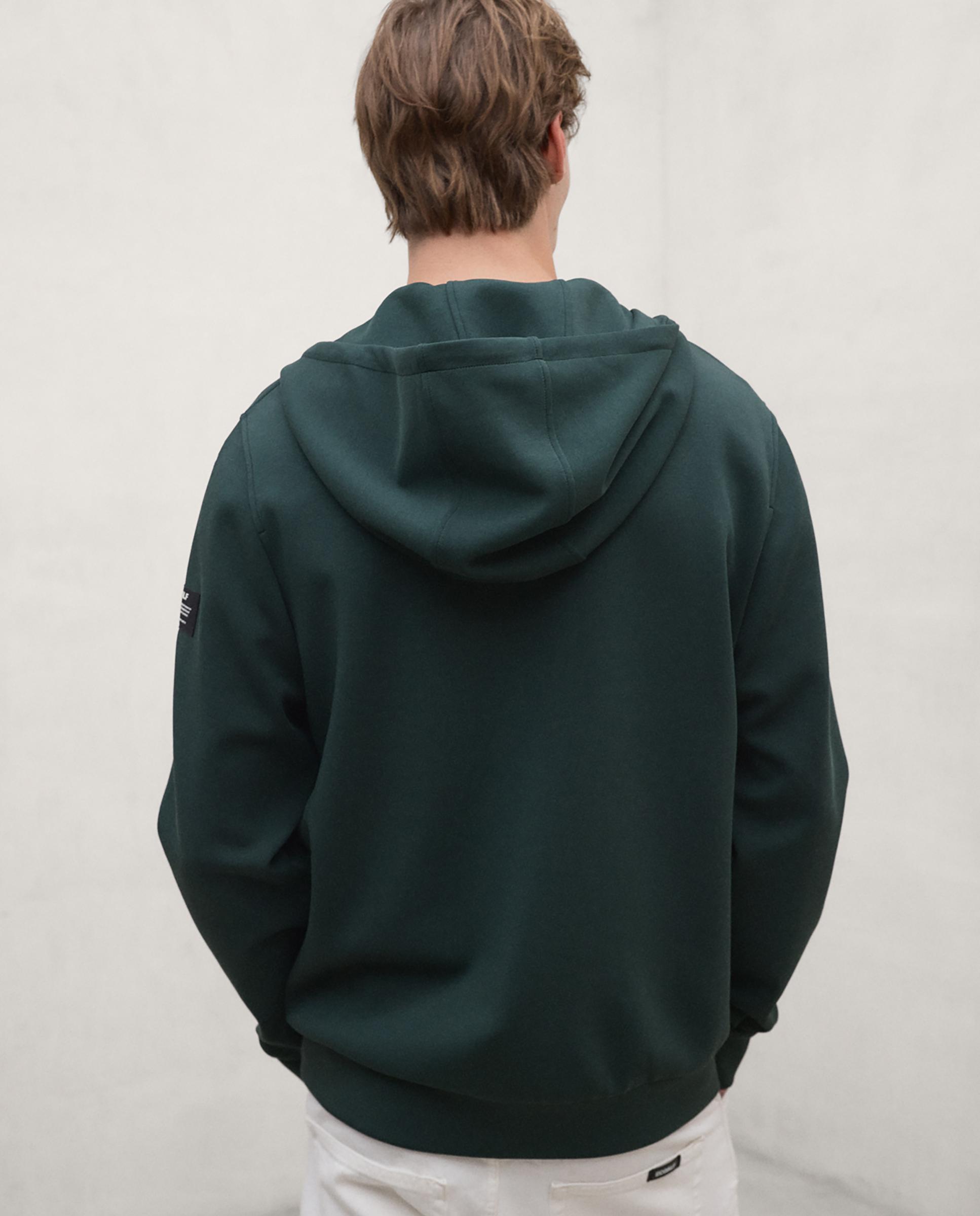 Sudadera de hombre agadir con cremallera - Ecoalf - Verde Verde-3