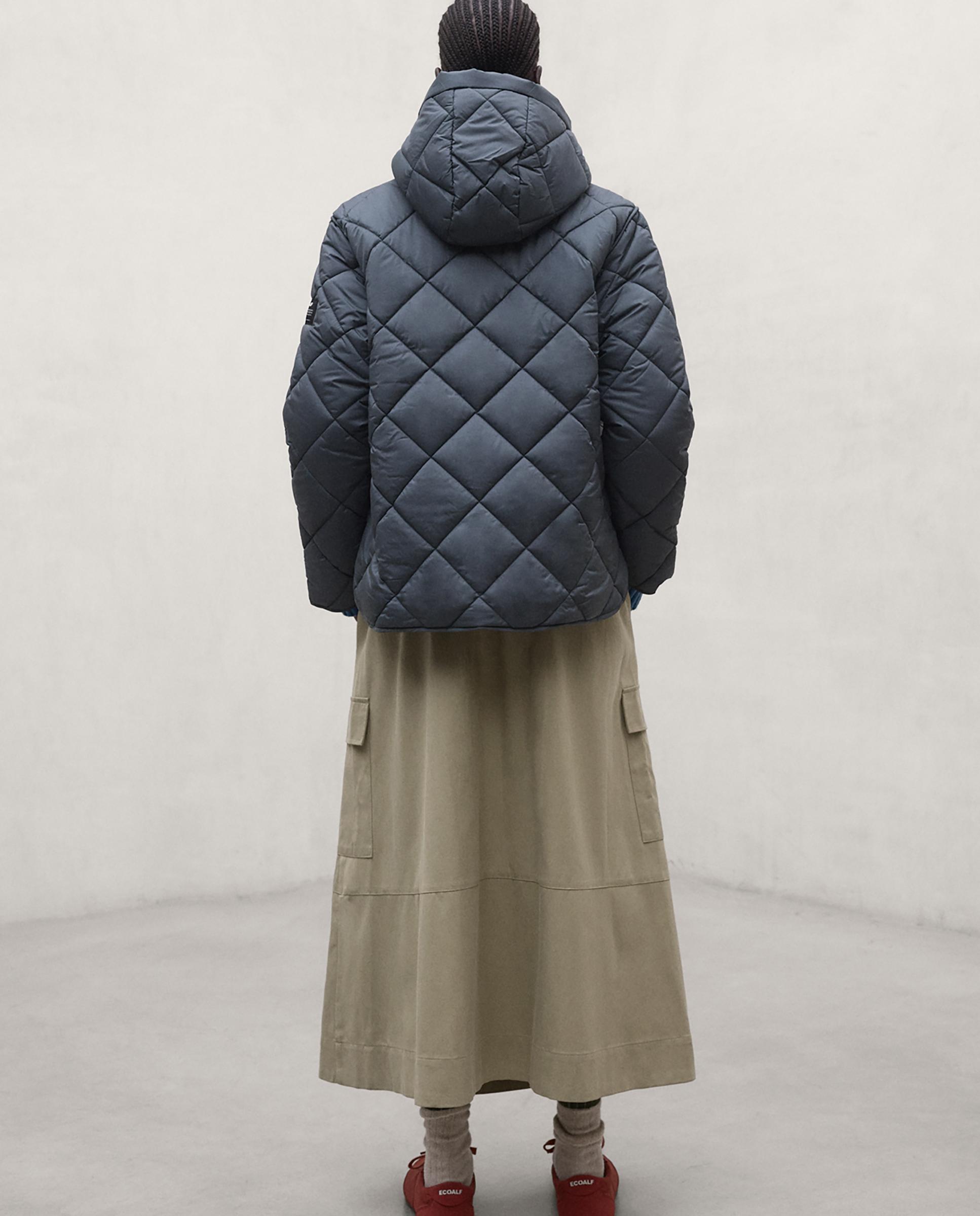 Chaqueta acolchada verin con corte relajado - Ecoalf - Azul grisáceo Azul grisáceo-3