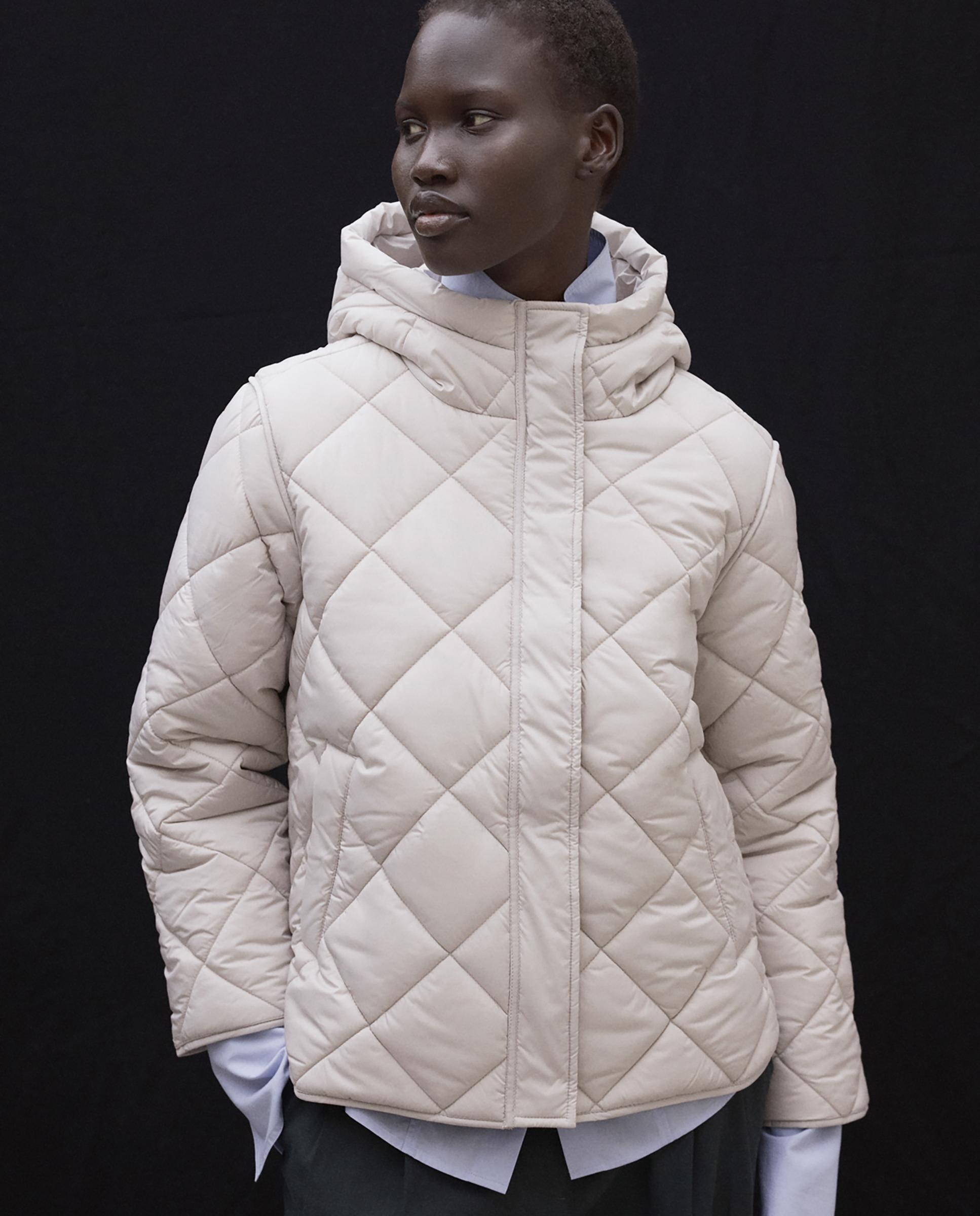 Chaqueta acolchada verin con corte relajado - Ecoalf - Beige Beige-2