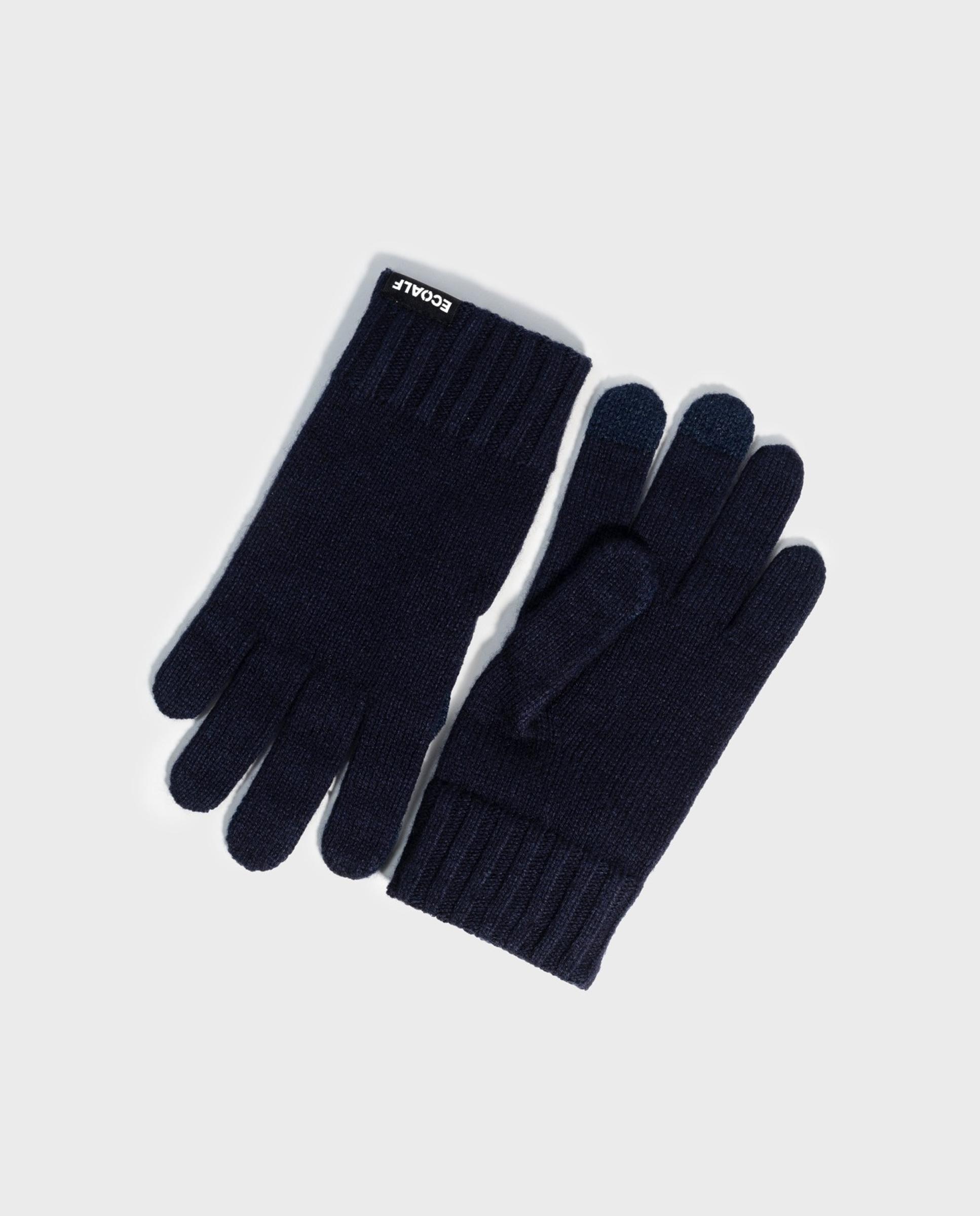 Guantes táctiles wool de punto - Ecoalf - Azul marino Azul marino-2