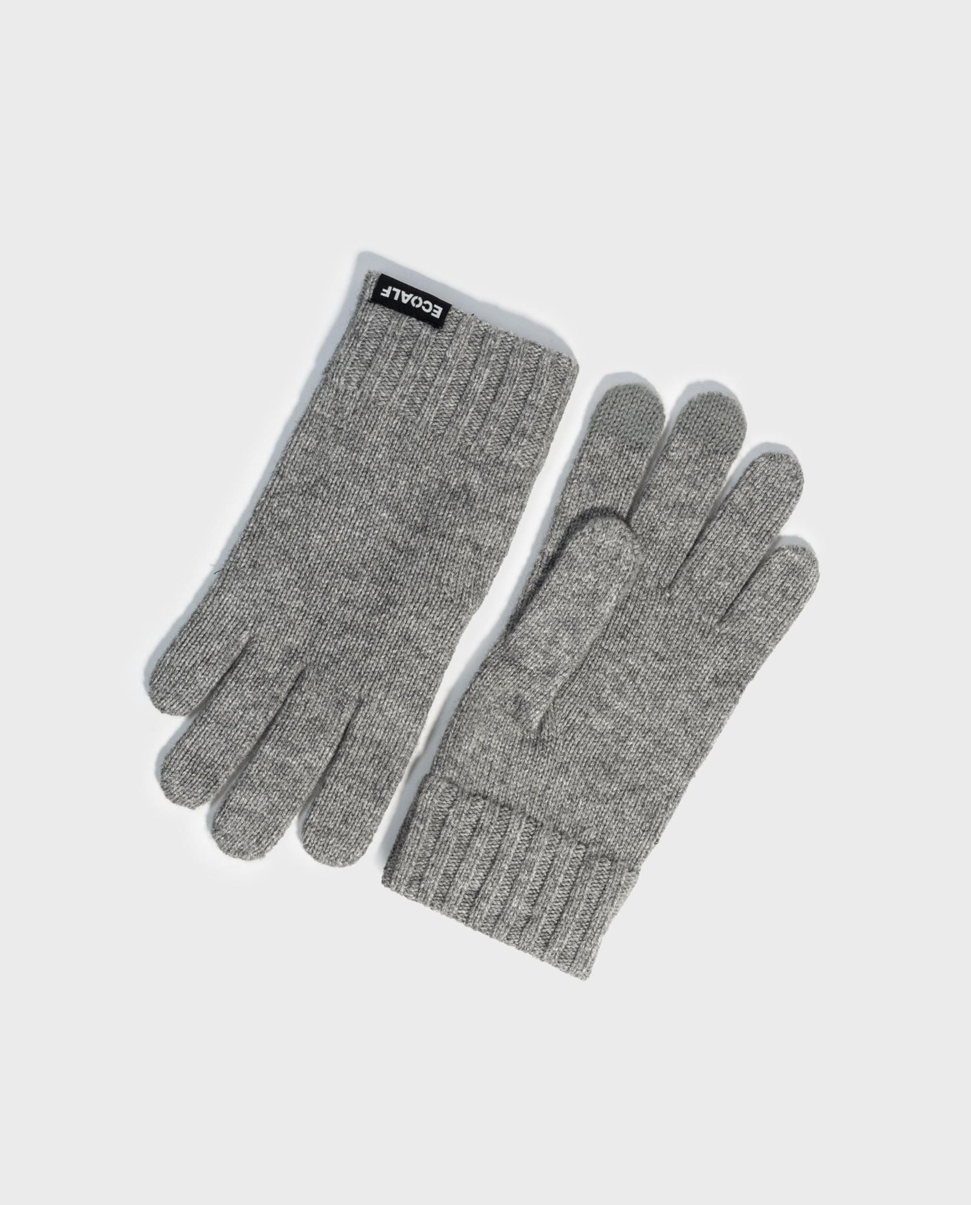Guantes táctiles wool de punto - Ecoalf - Gris Gris-2
