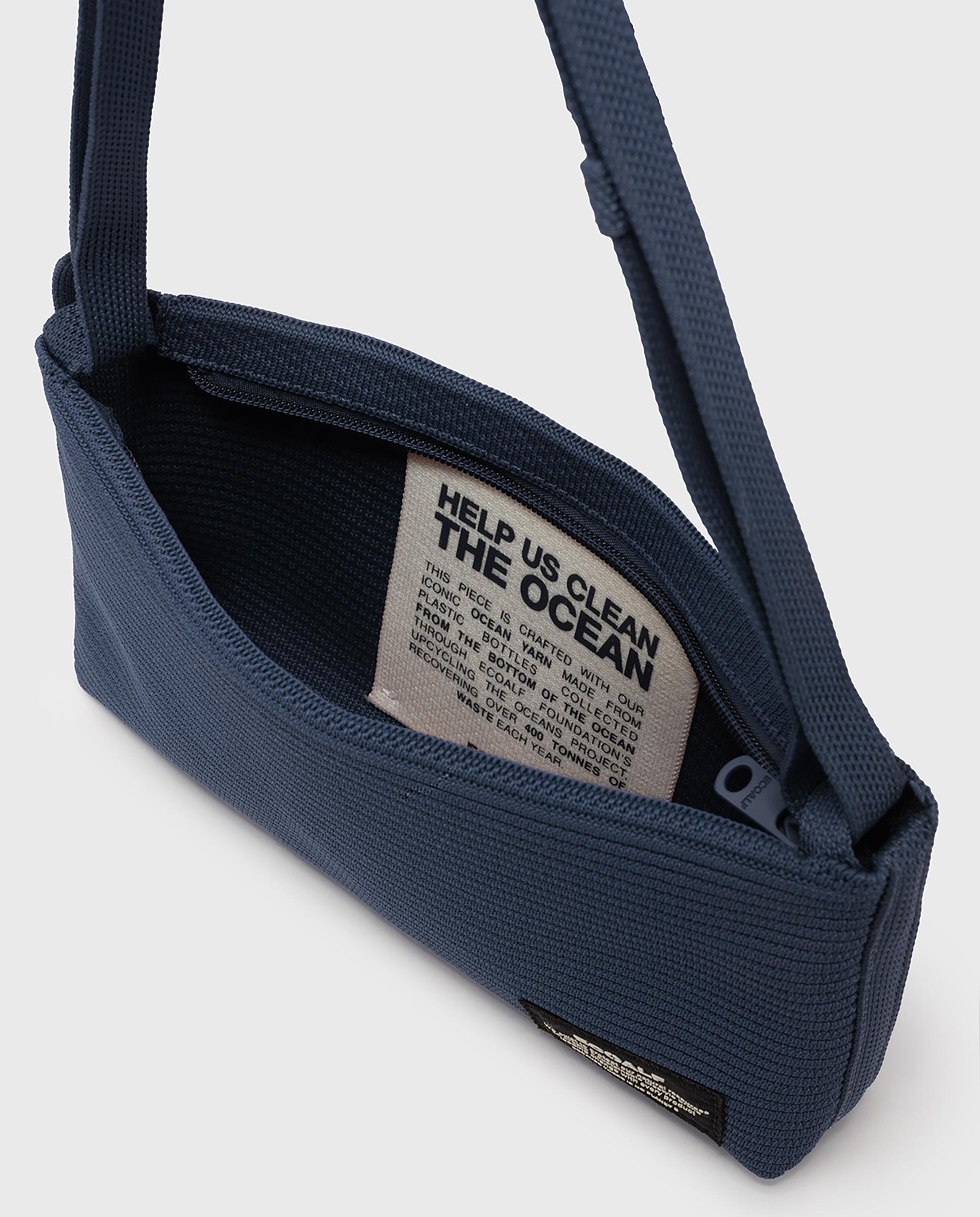 Bolso de hombro tika baguette con diseño ajustable 2 en 1 - Ecoalf - Azul Azul-2