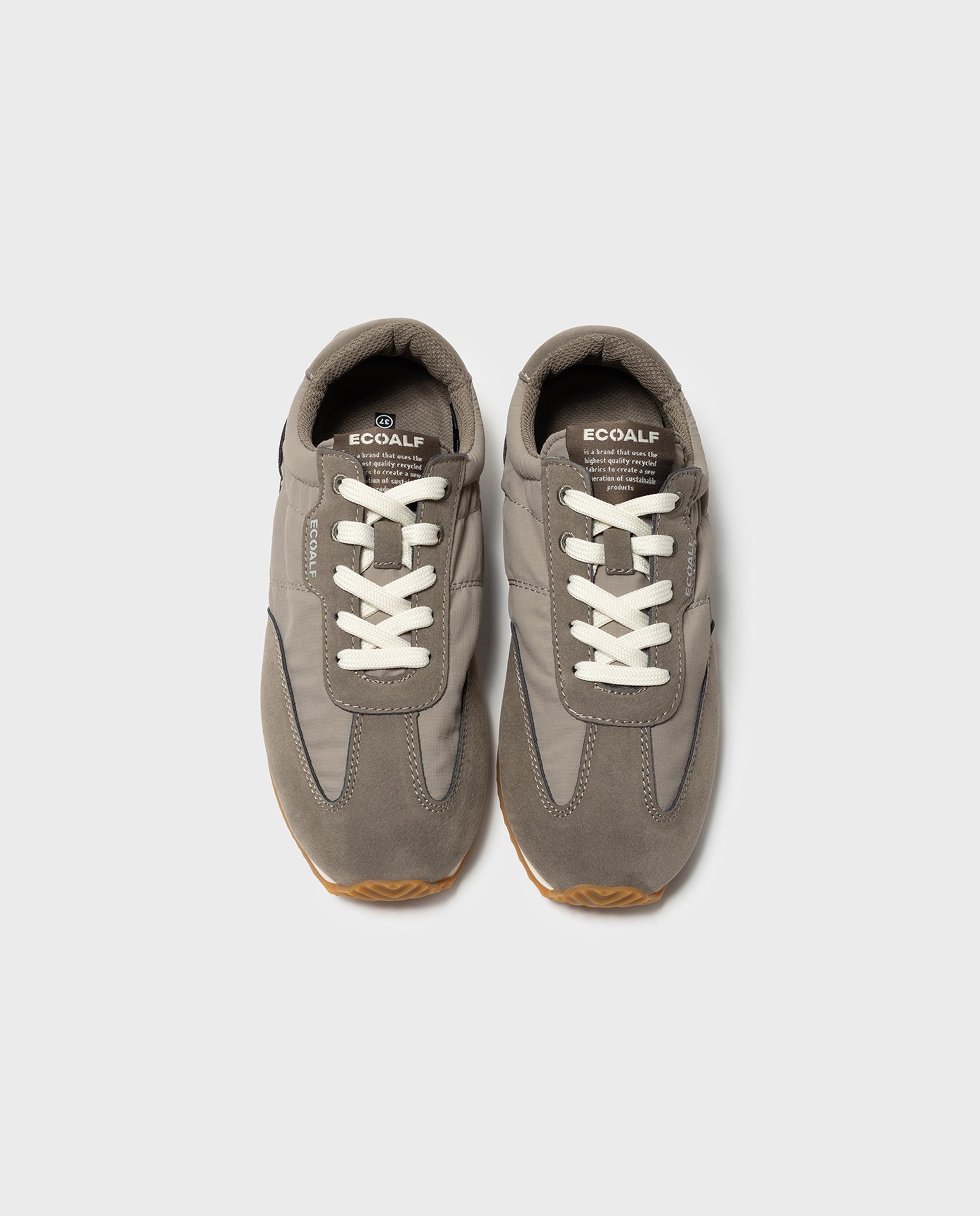 Zapatillas deportivas de mujer denver fabricadas en nailon reciclado - Ecoalf - Marrón Marrón-3