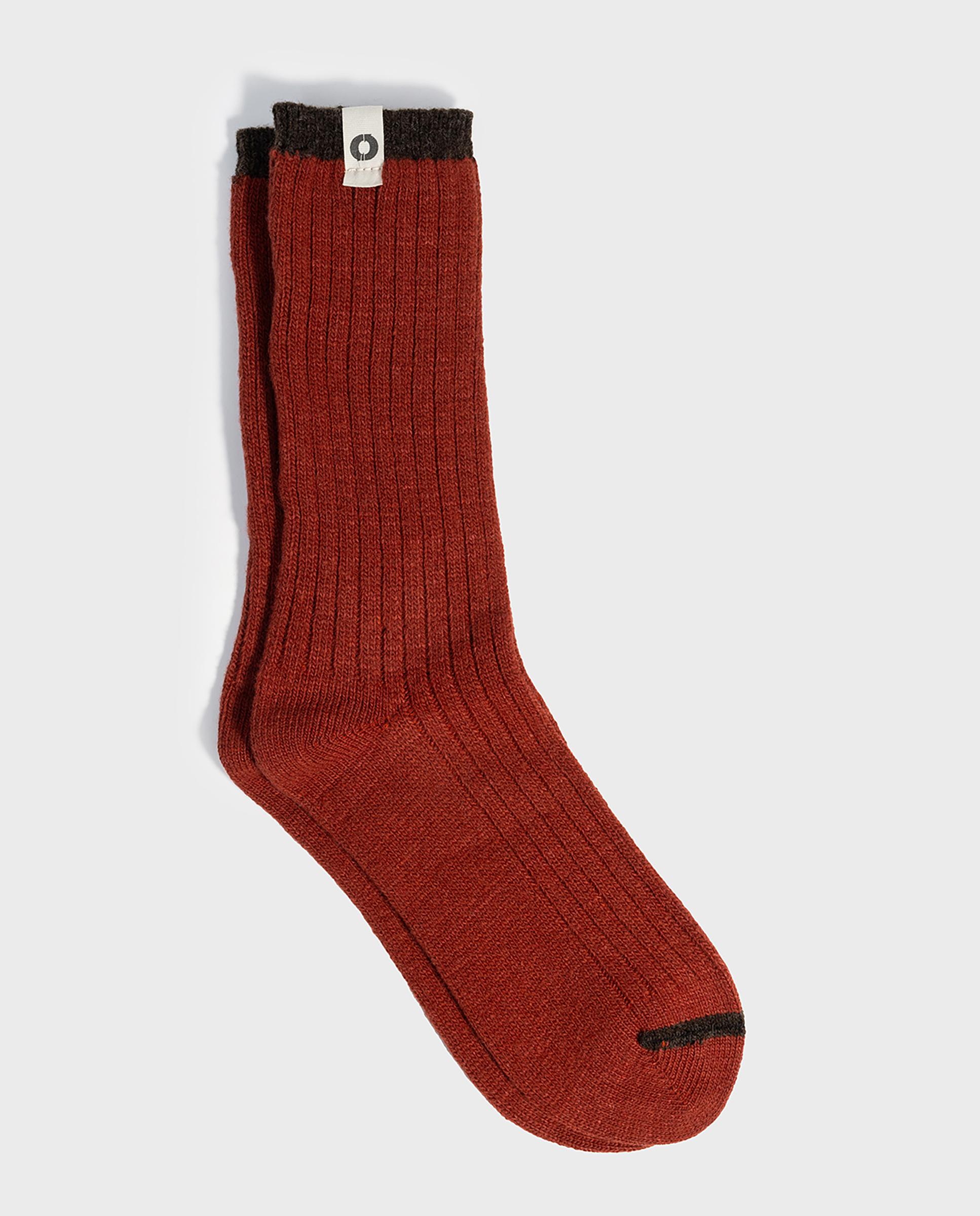 Imagen 1 de Calcetines altos de hombre contraste con diseño cálido y suave - Ecoalf - Naranja Naranja