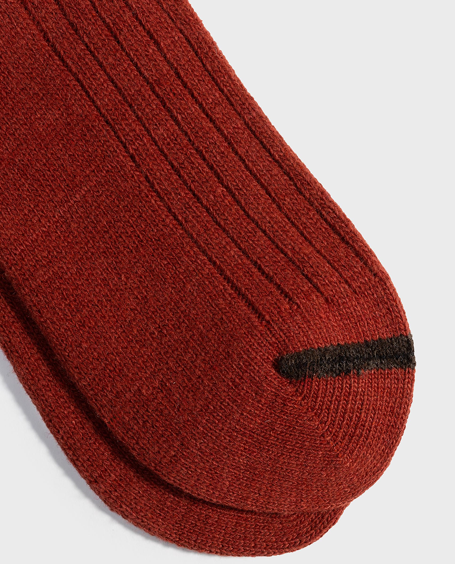 Imagen 3 de Calcetines altos de hombre contraste con diseño cálido y suave - Ecoalf - Naranja Naranja