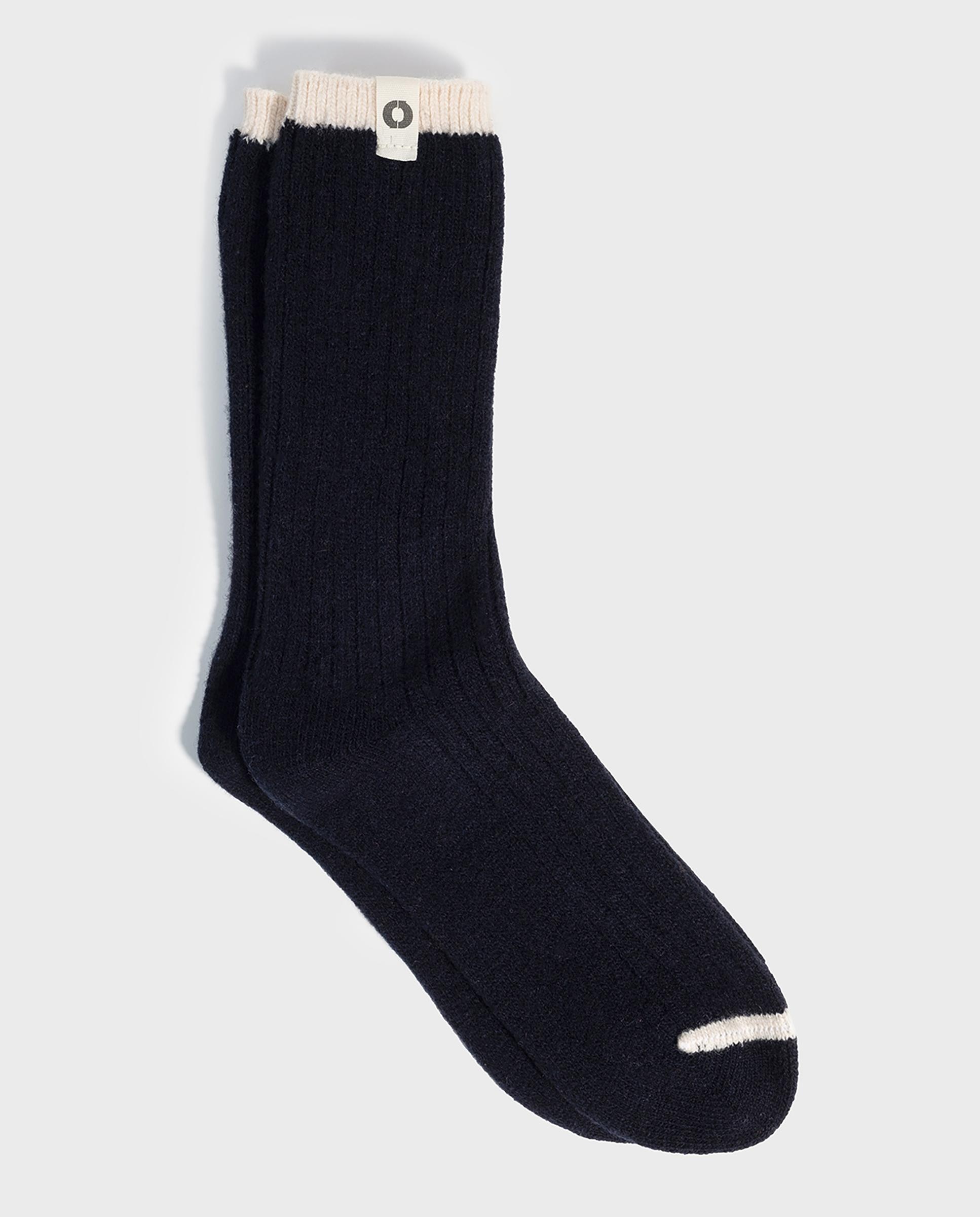 Imagen 1 de Calcetines altos de hombre contraste con diseño cálido y suave - Ecoalf - Azul marino Azul marino