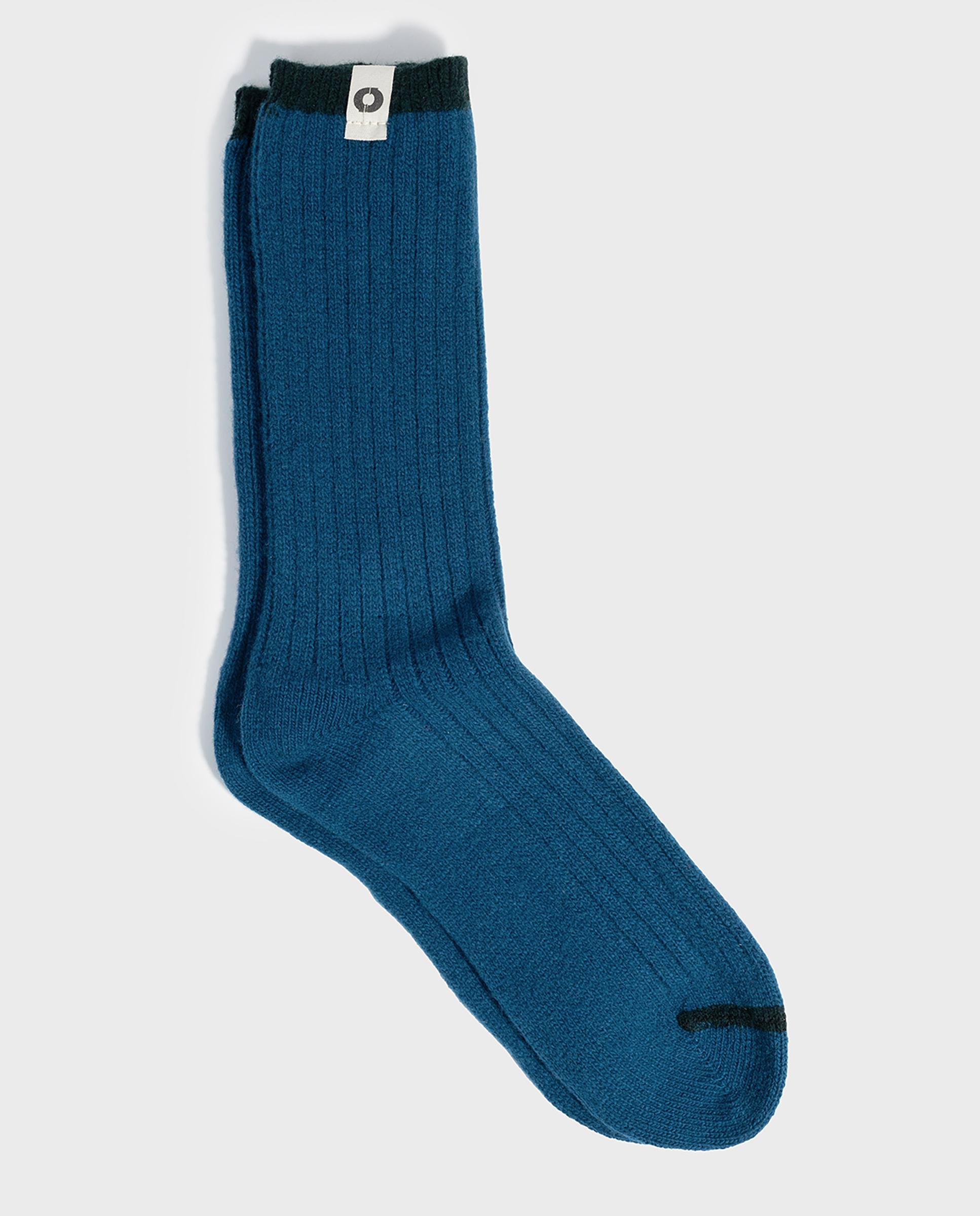 Imagen 1 de Calcetines altos de hombre contraste con diseño cálido y suave - Ecoalf - Azul Azul