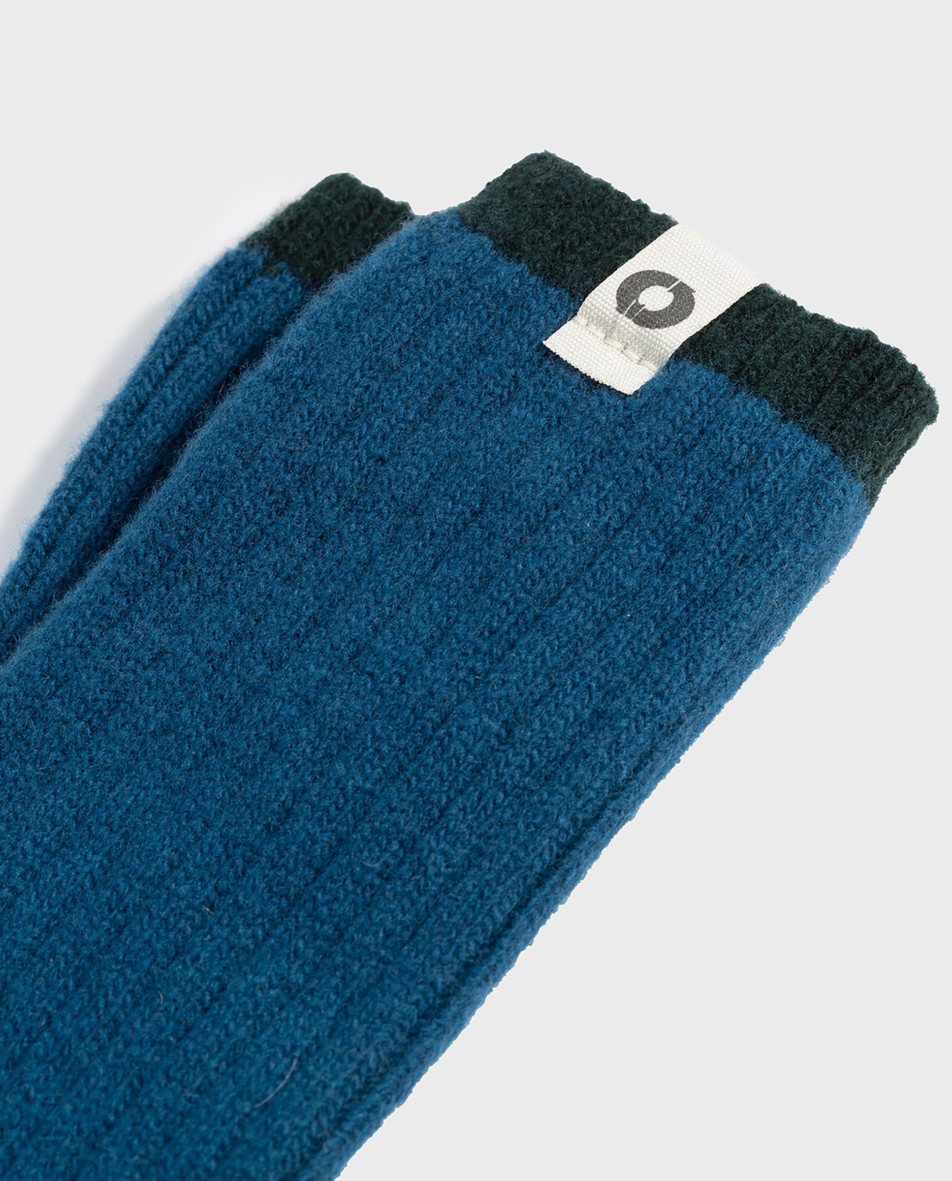 Imagen 2 de Calcetines altos de hombre contraste con diseño cálido y suave - Ecoalf - Azul Azul