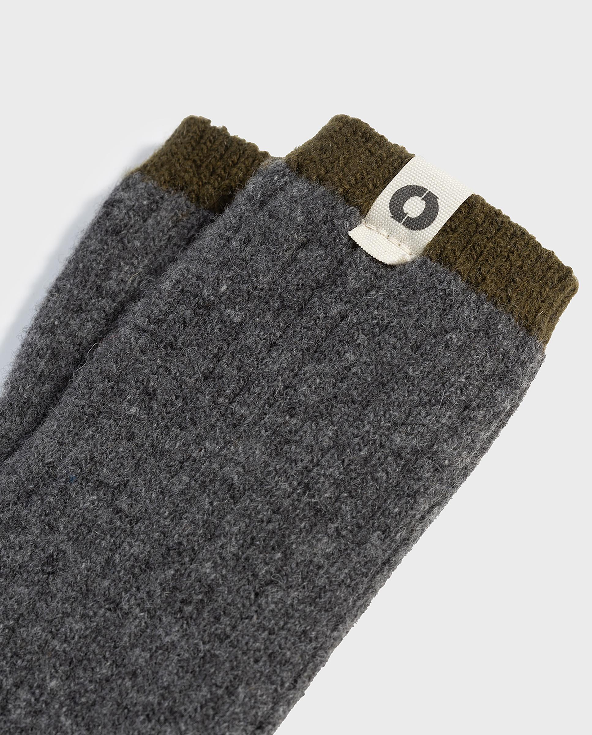 Imagen 2 de Calcetines altos de hombre contraste con diseño cálido y suave - Ecoalf - Gris Gris