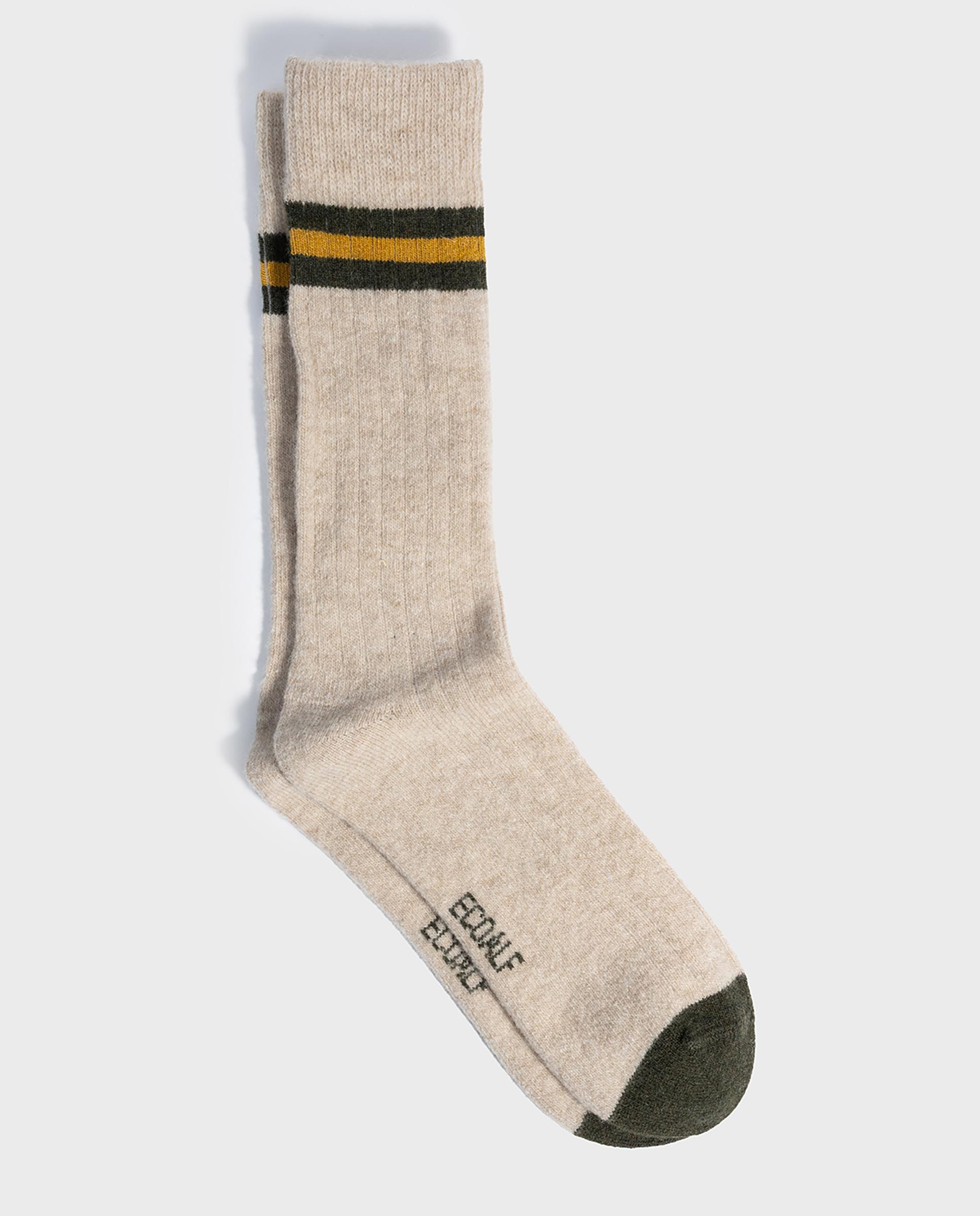 Imagen 1 de Calcetines altos de hombre mountain con diseño cálido y suave - Ecoalf - Beige Beige