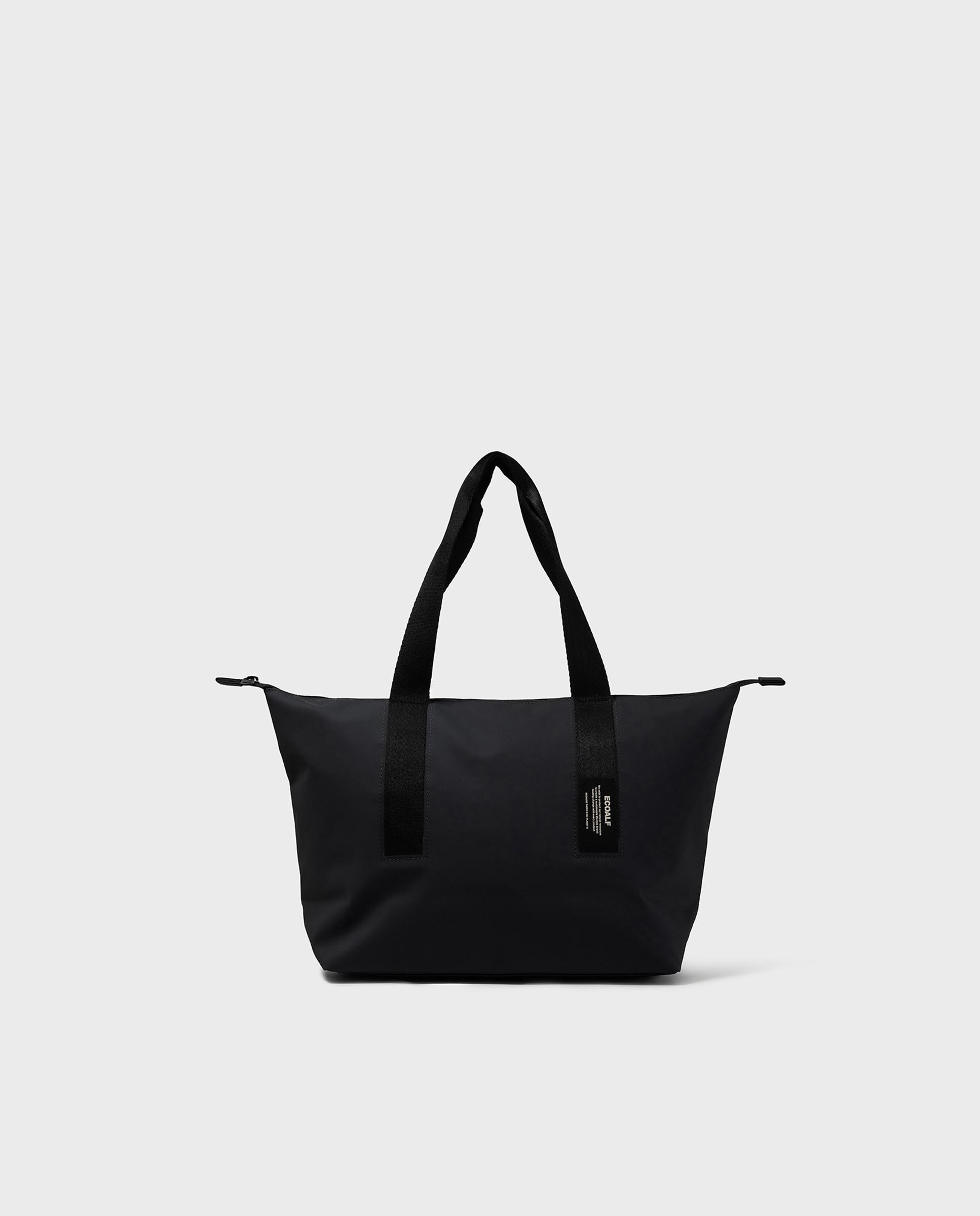 Bolso shopper areny mediano con tejido resistente al agua - Ecoalf - Negro Negro-1