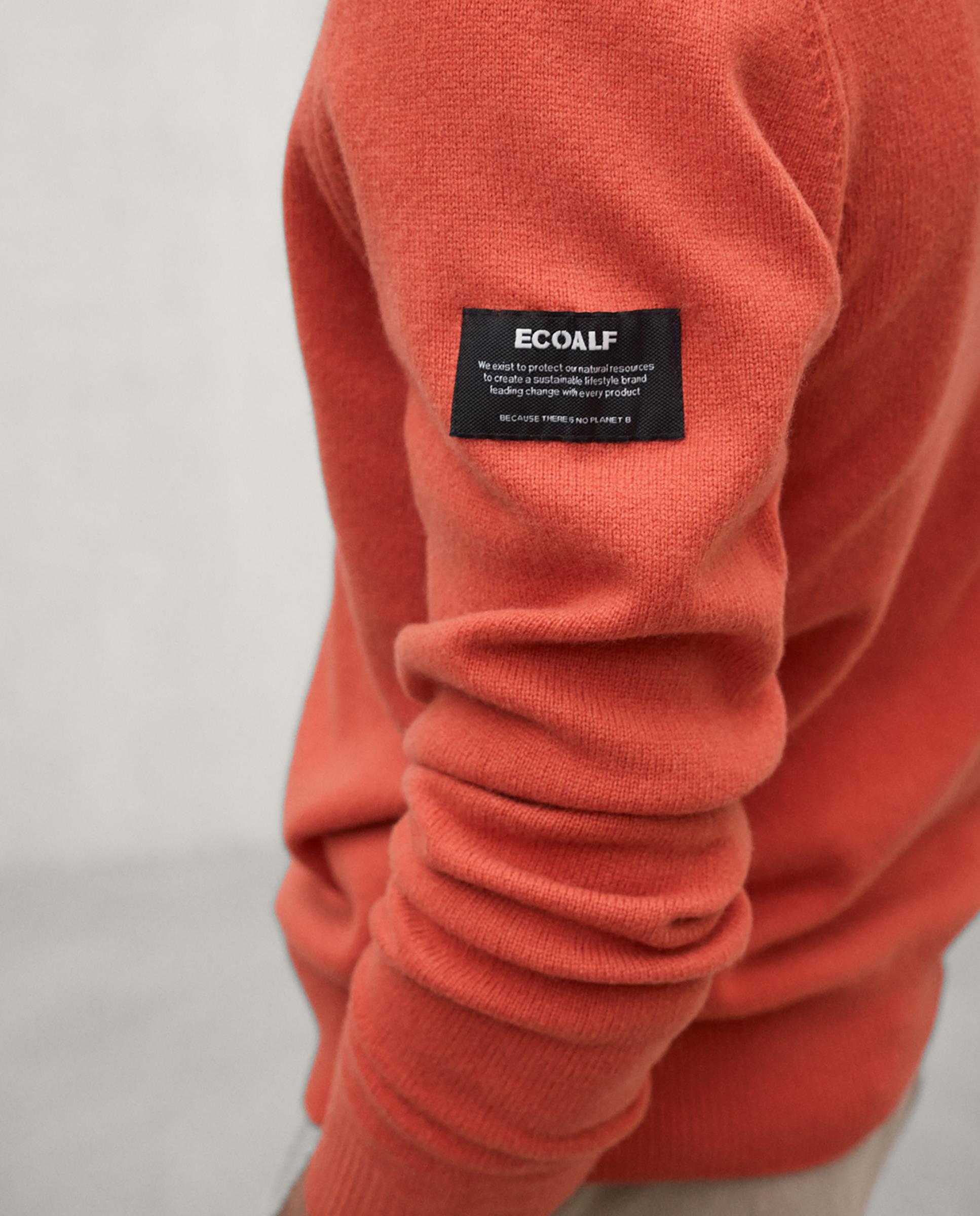Jersey de hombre valle con cuello de pico - Ecoalf - Naranja Naranja-4
