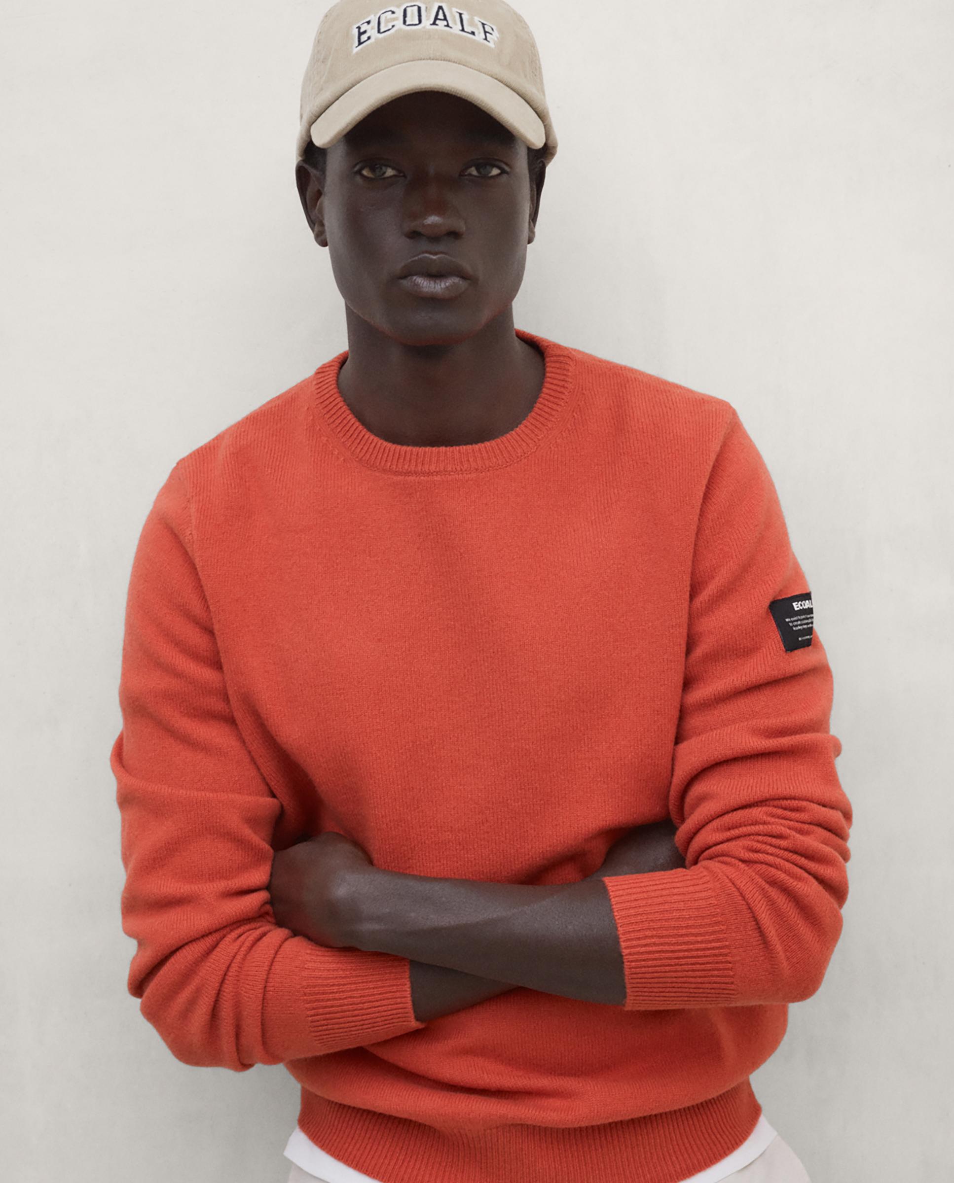 Jersey de hombre laguna con cuello redondo - Ecoalf - Naranja Naranja-1