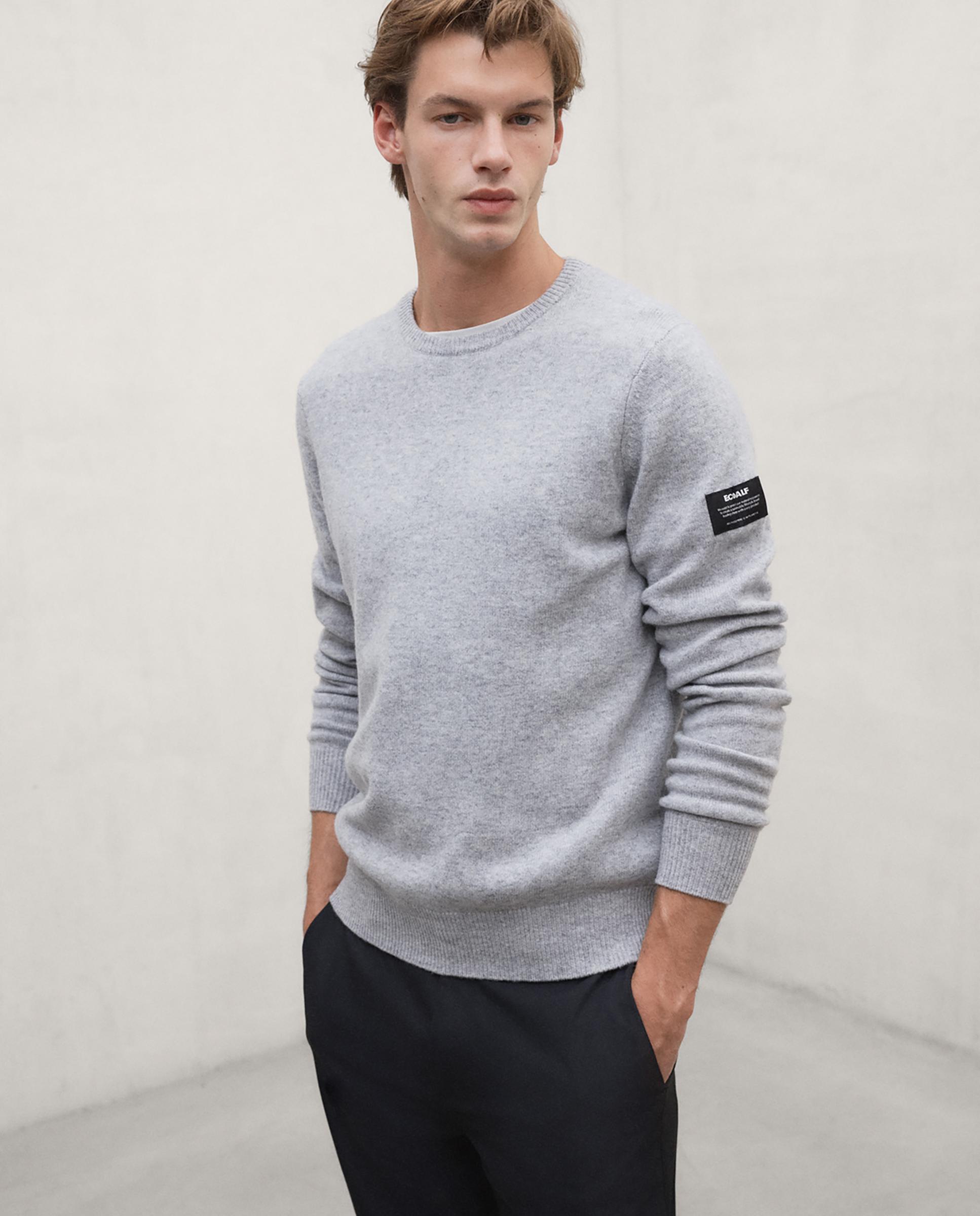 Jersey de hombre laguna con cuello redondo - Ecoalf - Gris Gris-1