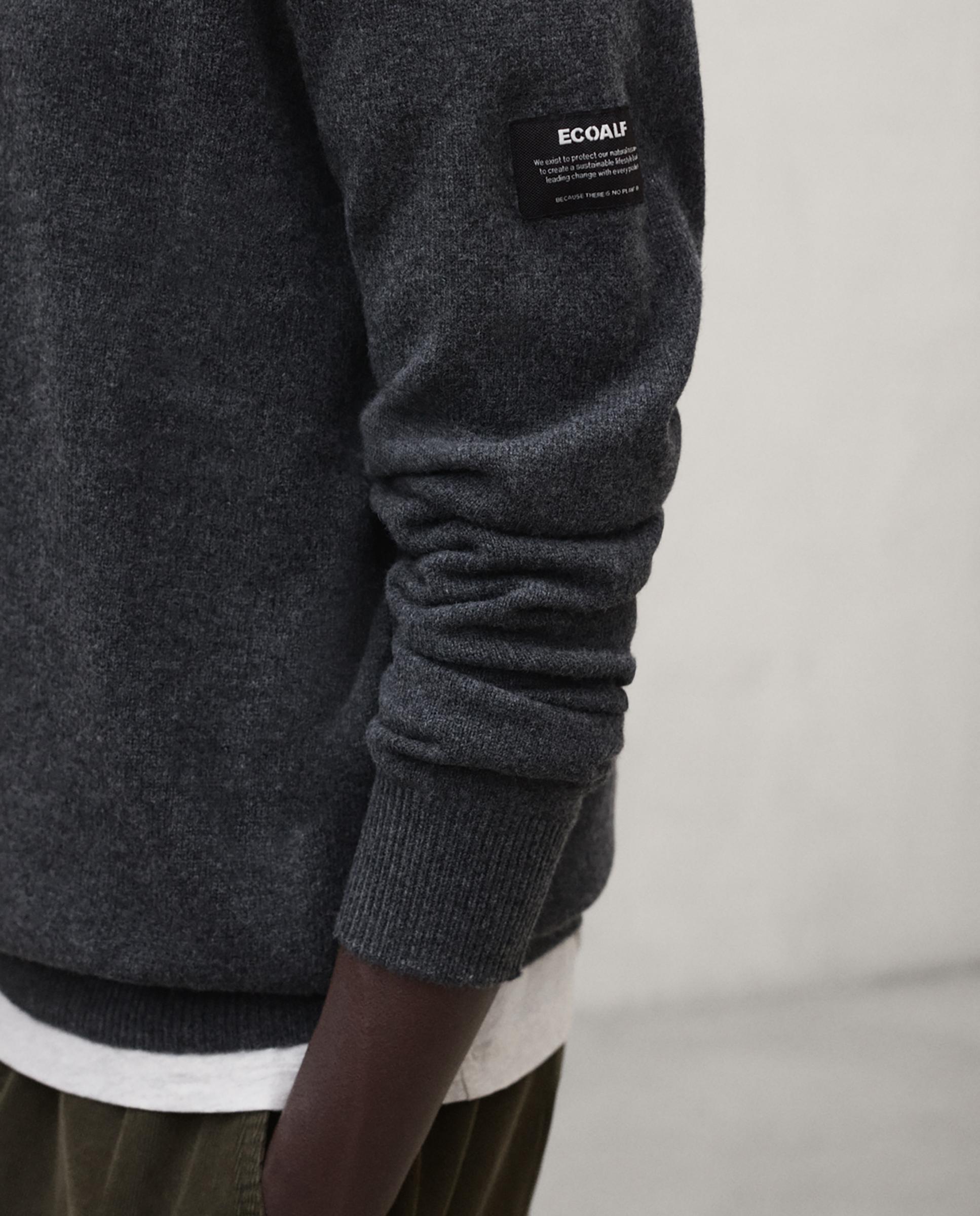 Jersey de hombre laguna con cuello redondo - Ecoalf - Gris oscuro Gris oscuro-3