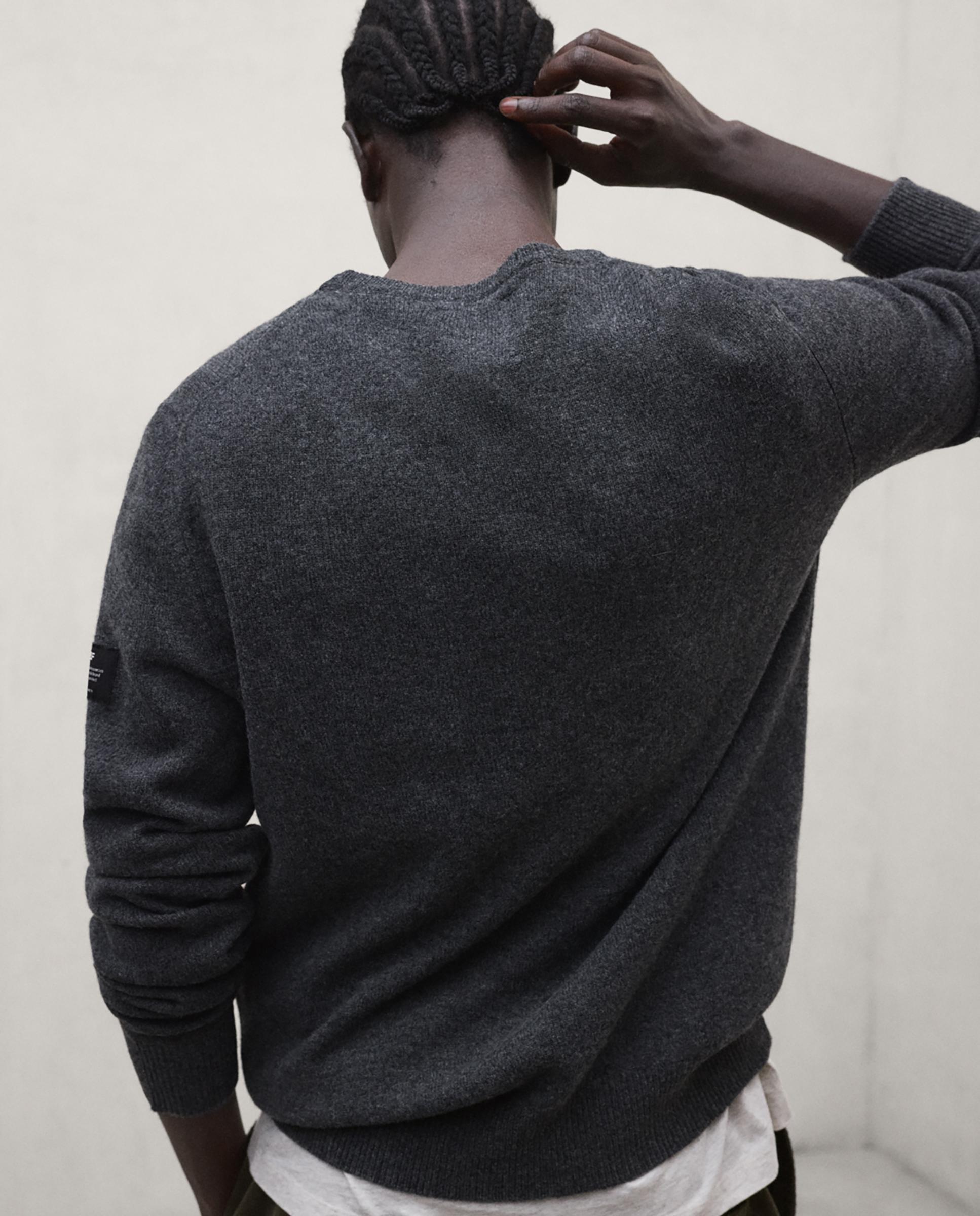 Jersey de hombre laguna con cuello redondo - Ecoalf - Gris oscuro Gris oscuro-4