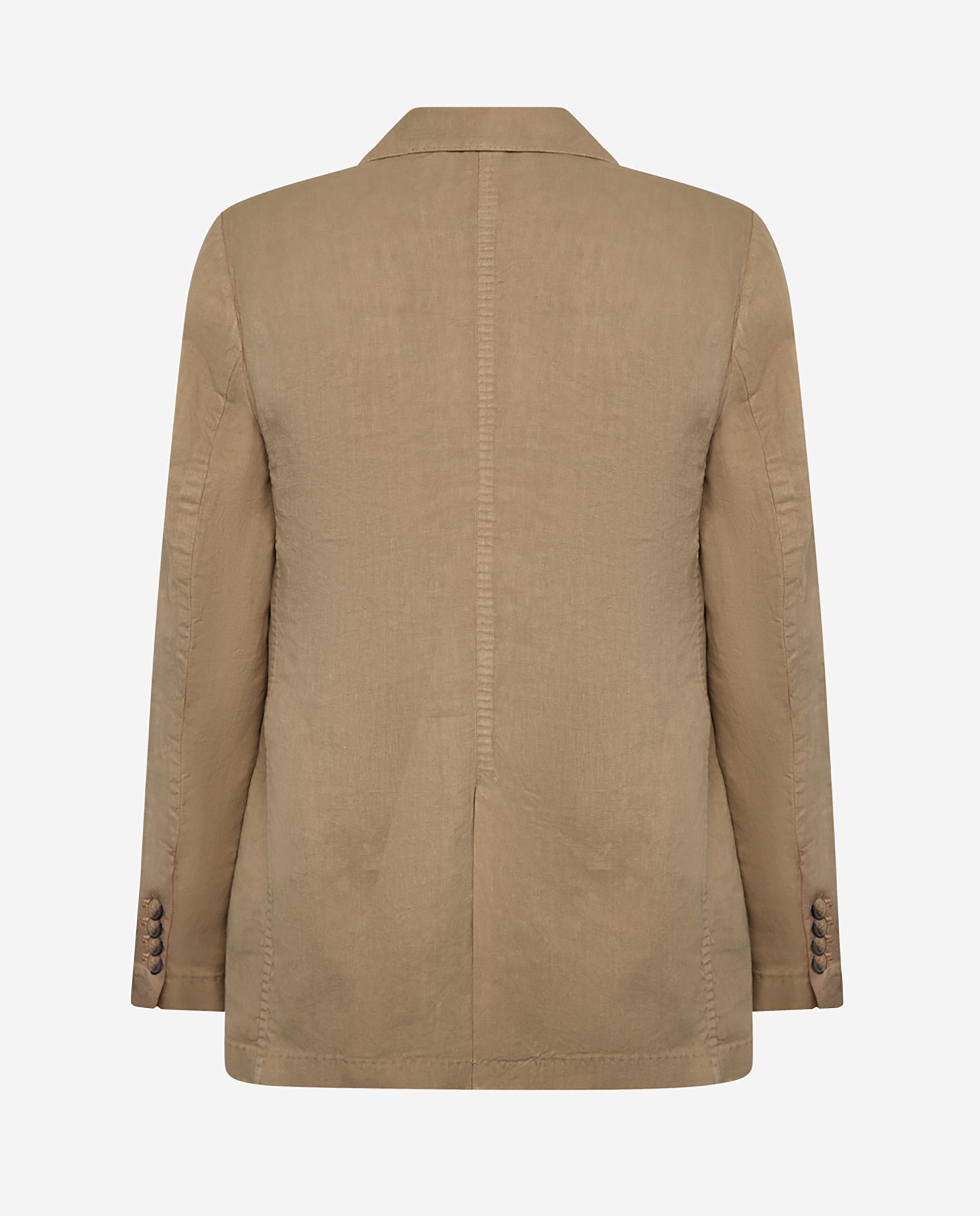 Blazer de mujer de cáñamo con bolsillos - Ecoalf - Marrón claro Marrón claro-2