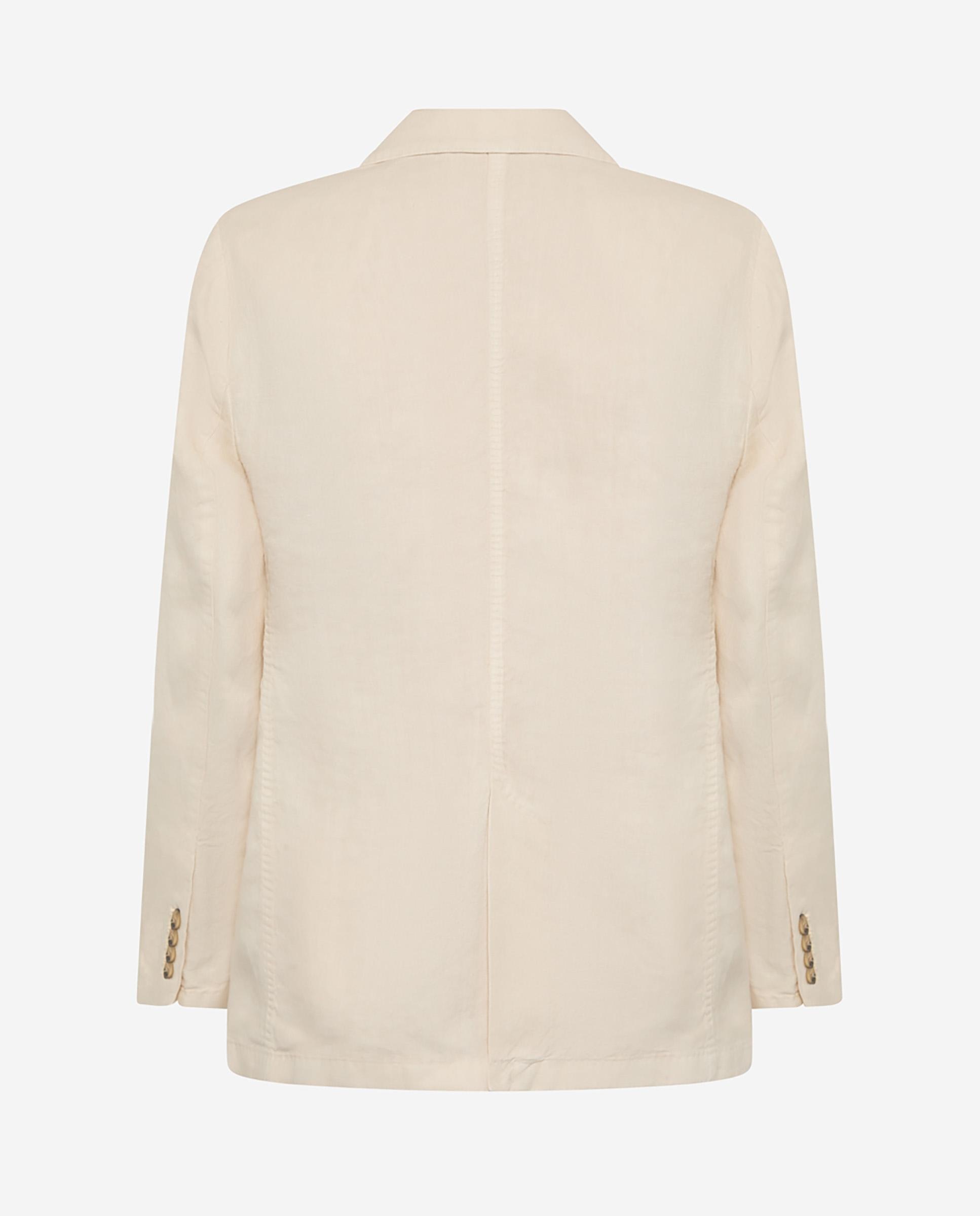 Blazer de mujer de cáñamo con bolsillos - Ecoalf - Crema Crema-2
