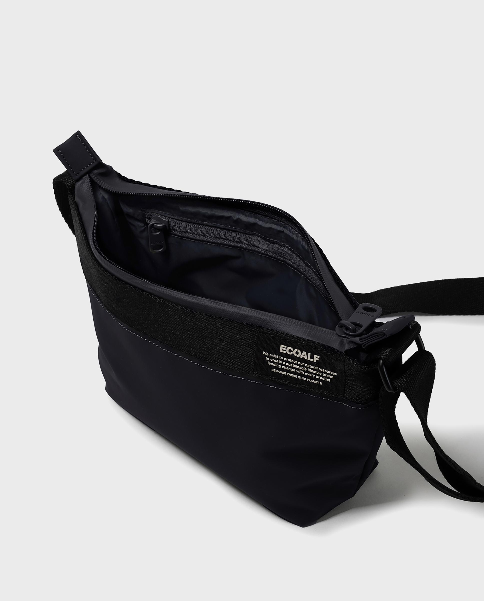 Bandolera de mujer areny con correa ajustable - Ecoalf - Negro Negro-3