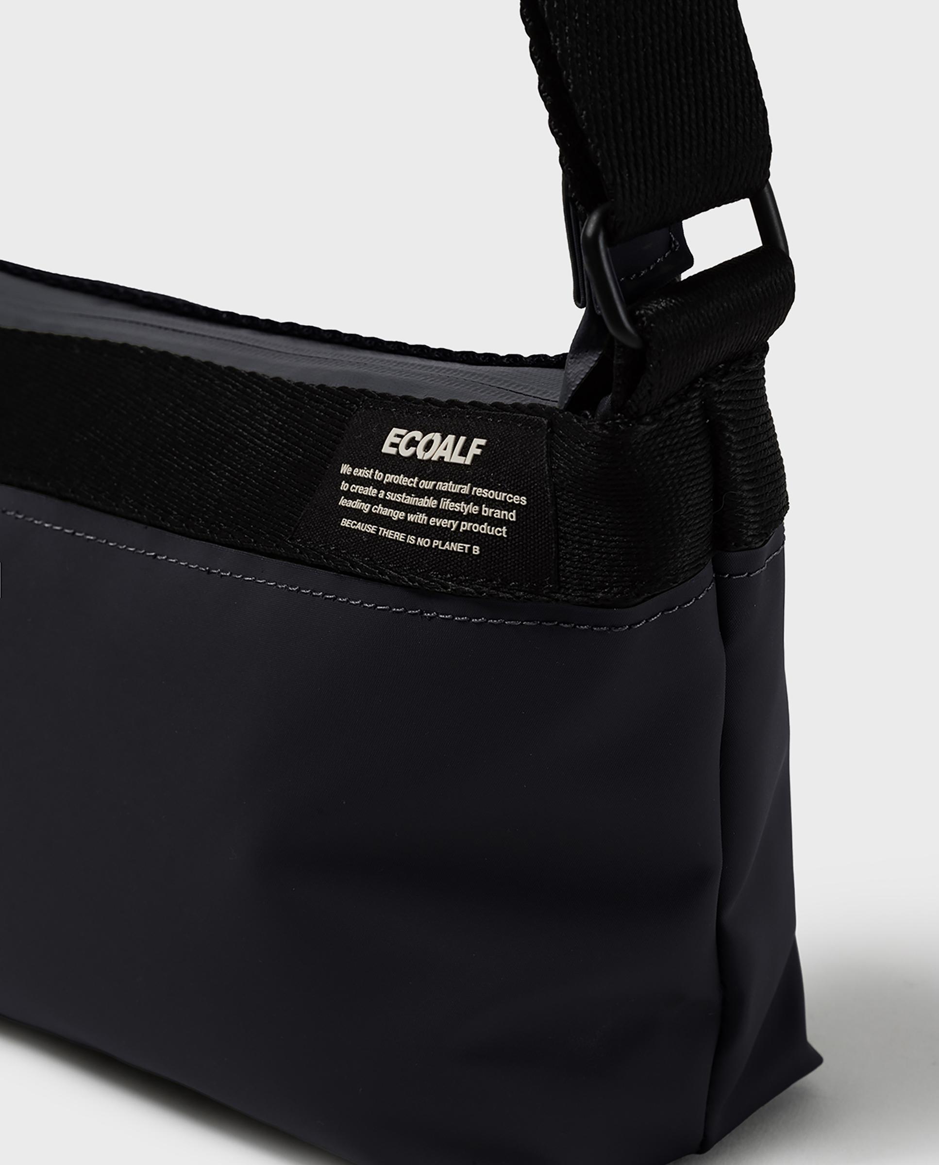 Bandolera de mujer areny con correa ajustable - Ecoalf - Negro Negro-5