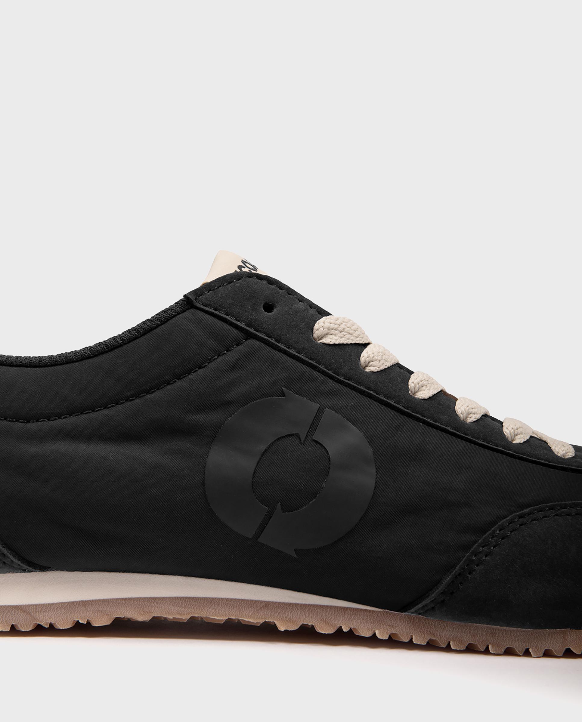 Zapatillas retro de mujer orleans confeccionadas en tejido vegano - Ecoalf - Negro Negro-3