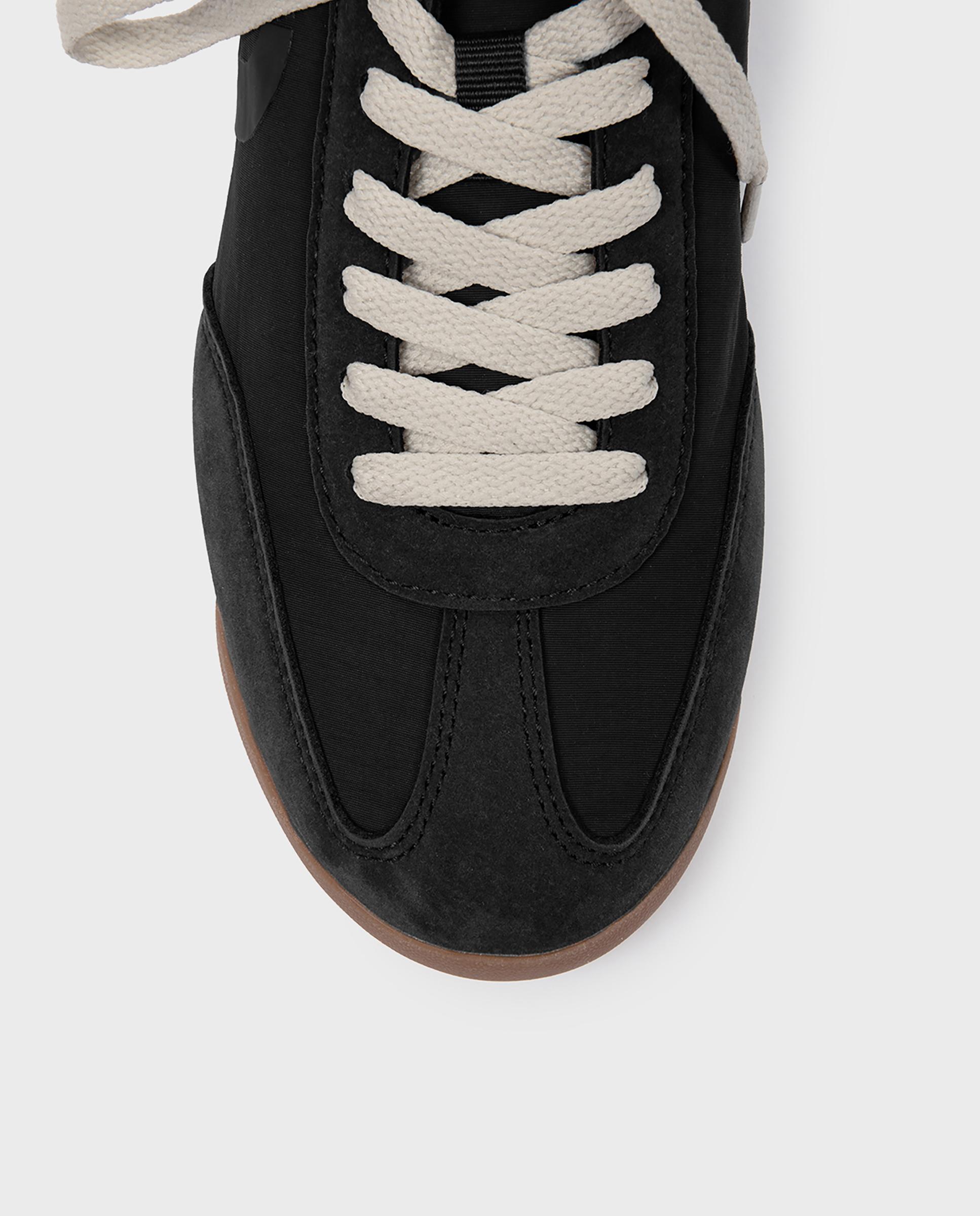 Zapatillas retro de mujer orleans confeccionadas en tejido vegano - Ecoalf - Negro Negro-2
