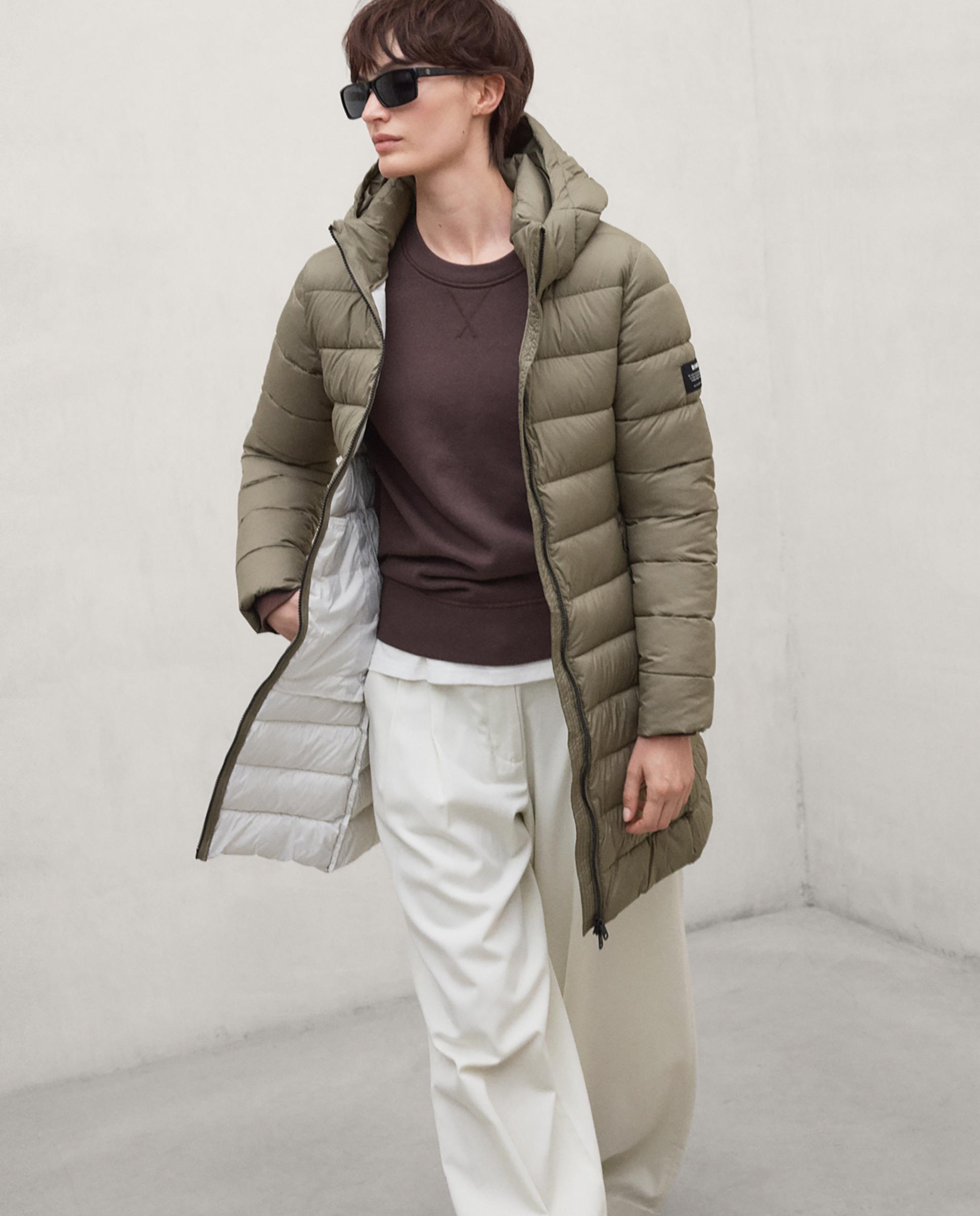 Plumífero de mujer cronulla repelente al agua - Ecoalf - Beige Beige-3