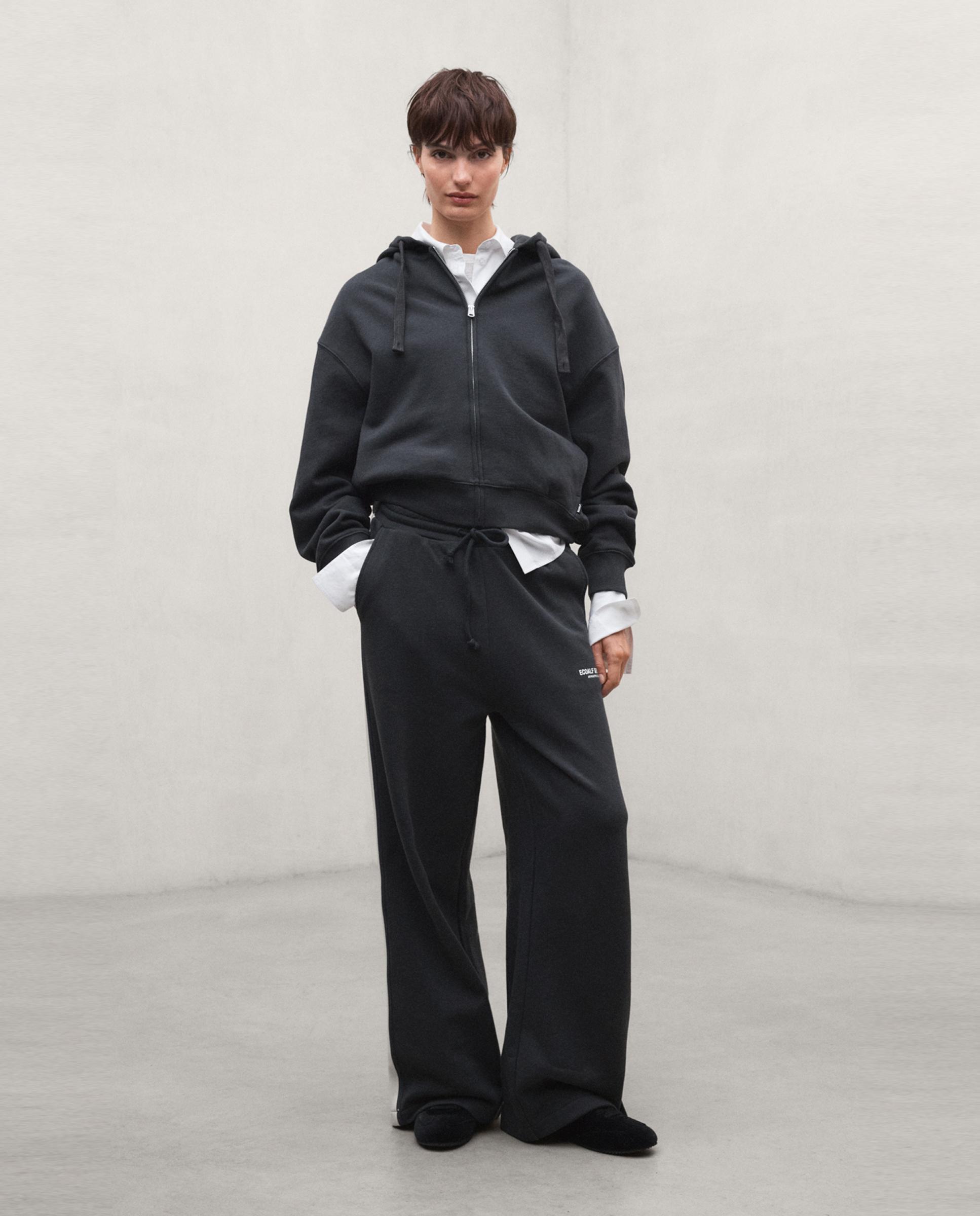 Sudadera de mujer con cremallera ayllona - Ecoalf - Gris oscuro Gris oscuro-1