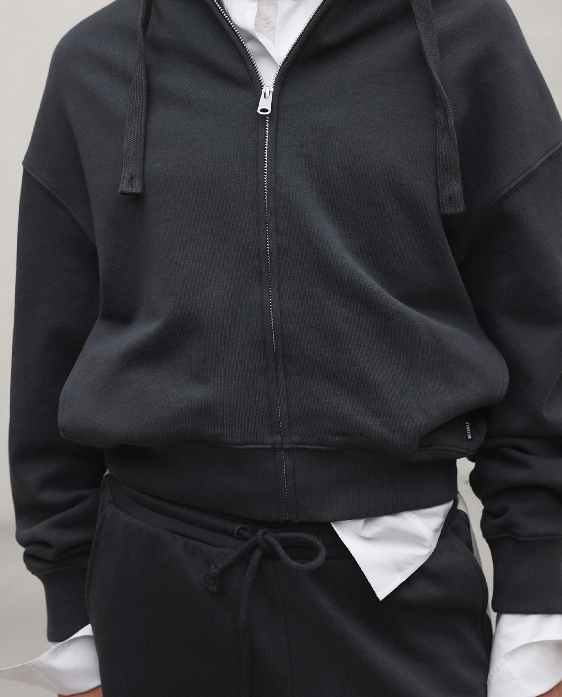 Sudadera de mujer con cremallera ayllona - Ecoalf - Gris oscuro Gris oscuro-3